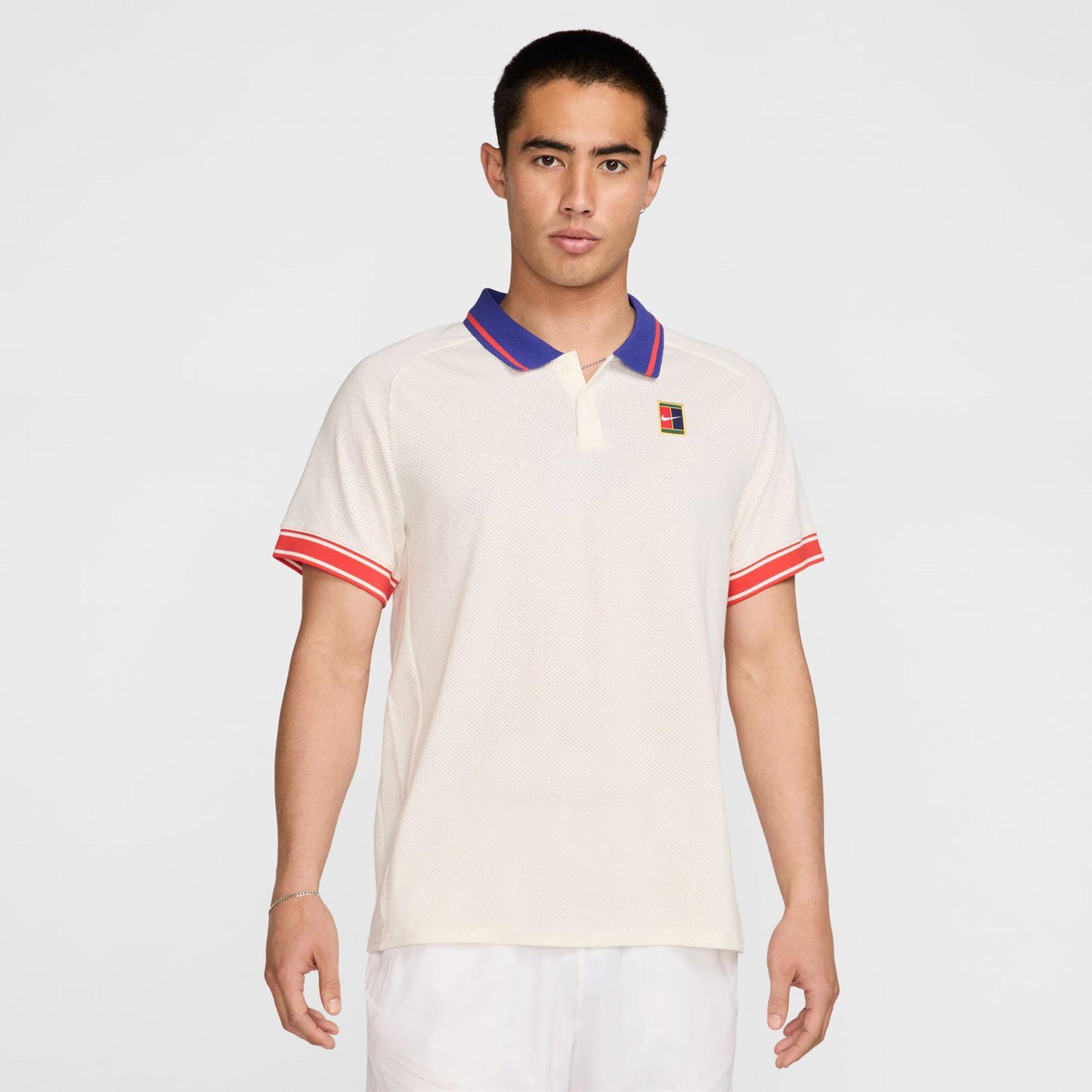 Nike Court Heritage Polo Heren - beige,