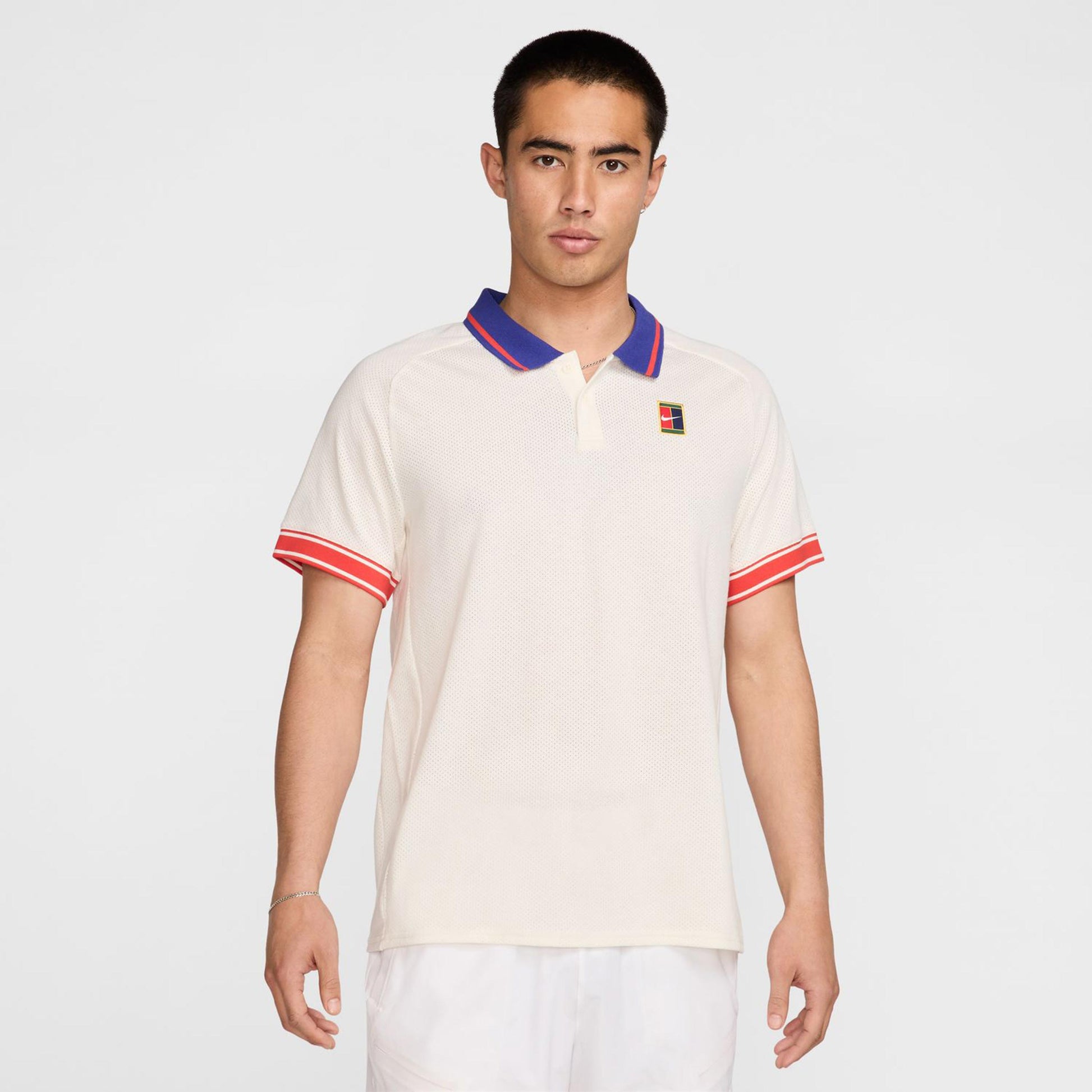 Nike Court Heritage Polo Heren - beige,