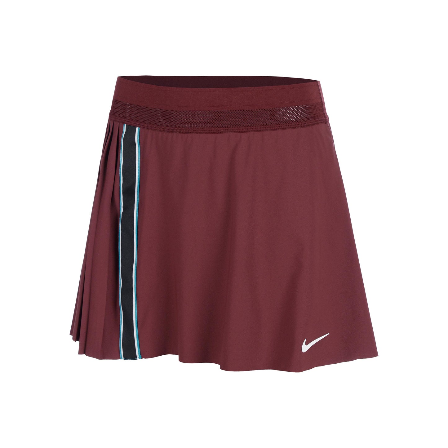 Nike Court Dri-FIT Slam High Rise Rok Dames-Donkerrood