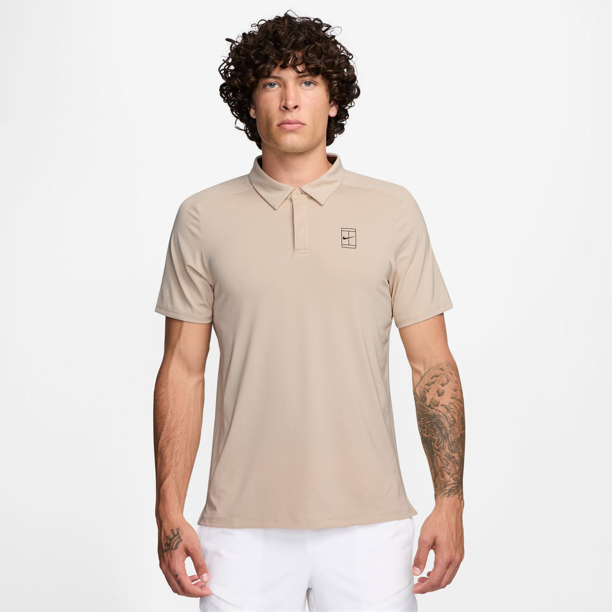 Nike Court Dri-FIT Advantage Polo Heren-Beige