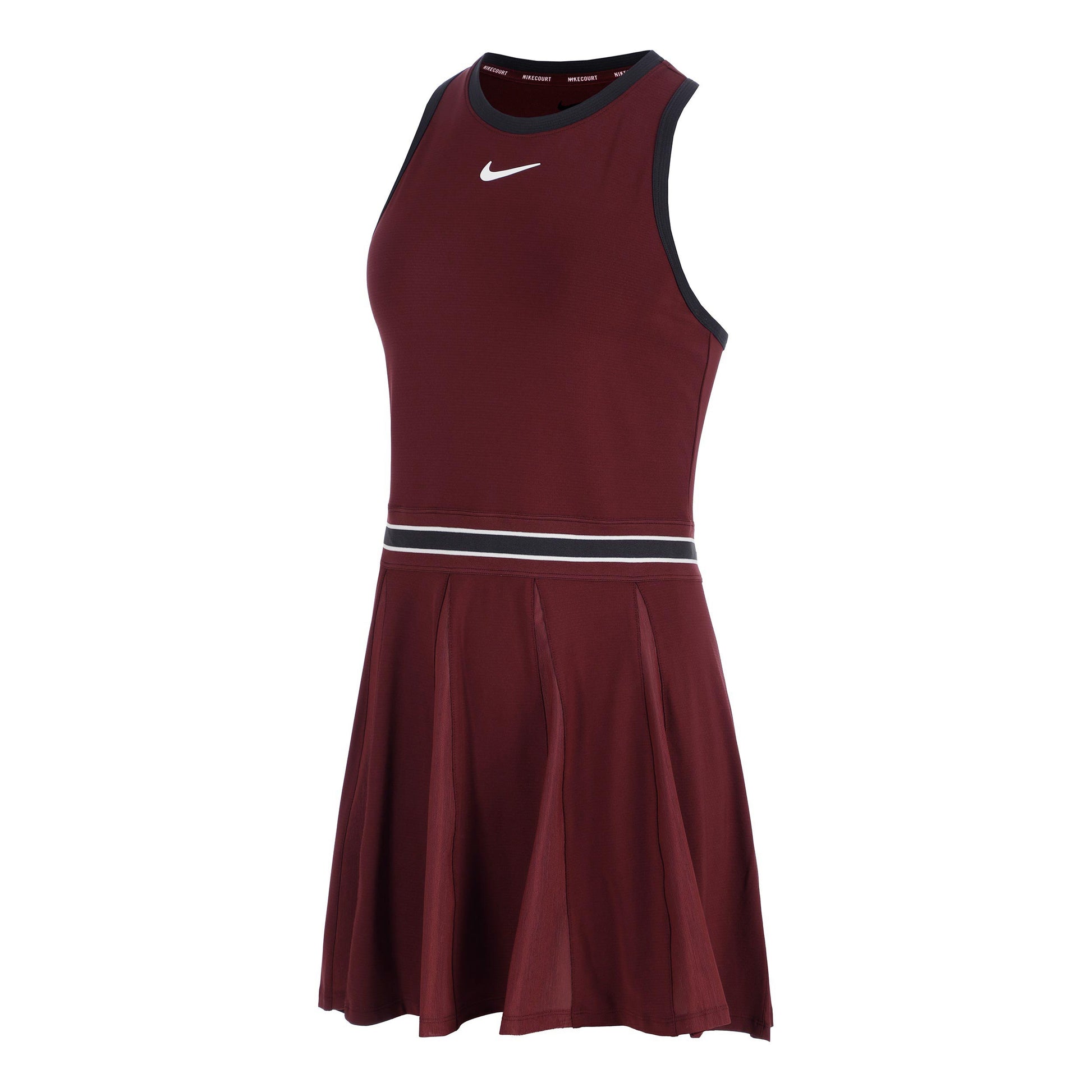 Nike Court Dri-FIT Slam Jurk Dames-Donkerrood