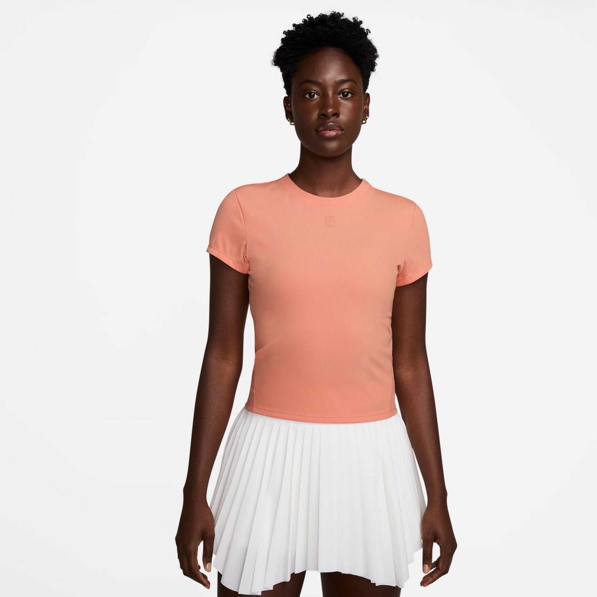 Nike Court Dri-FIT Advantage T-shirt Dames-Abrikoos