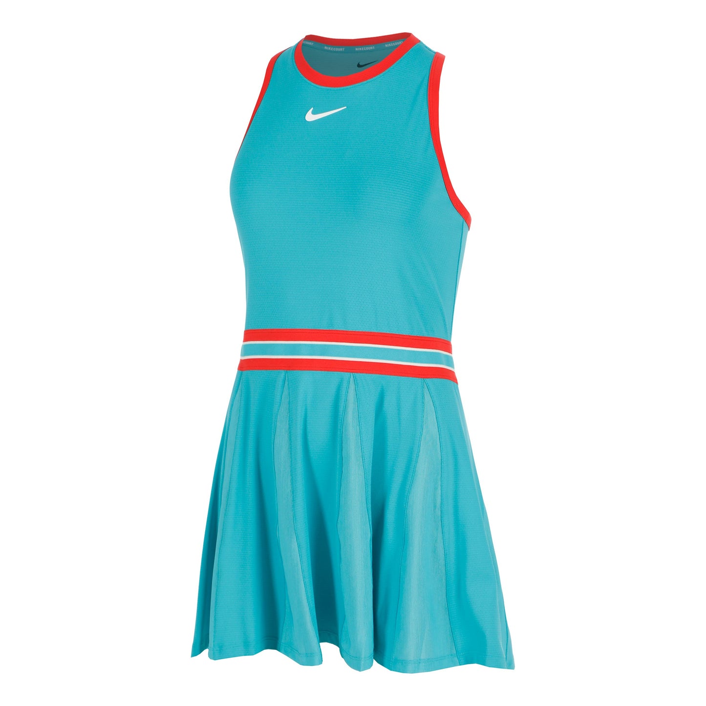 Nike Court Dri-FIT Slam Jurk Dames-Turkoois,Rood