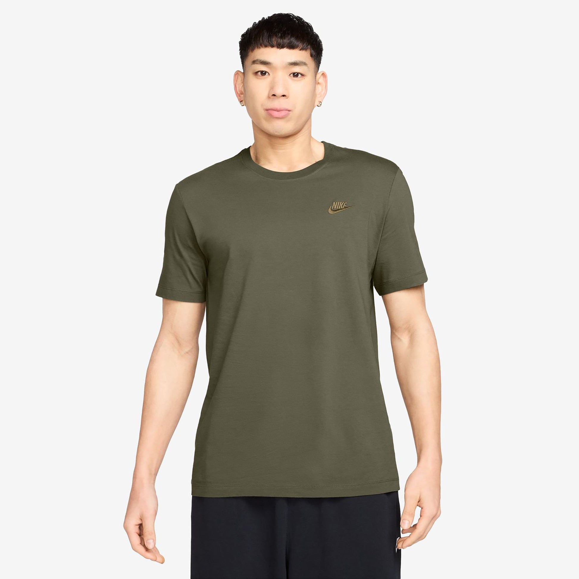 Nike Sportswear Club T-shirt Heren-kaki