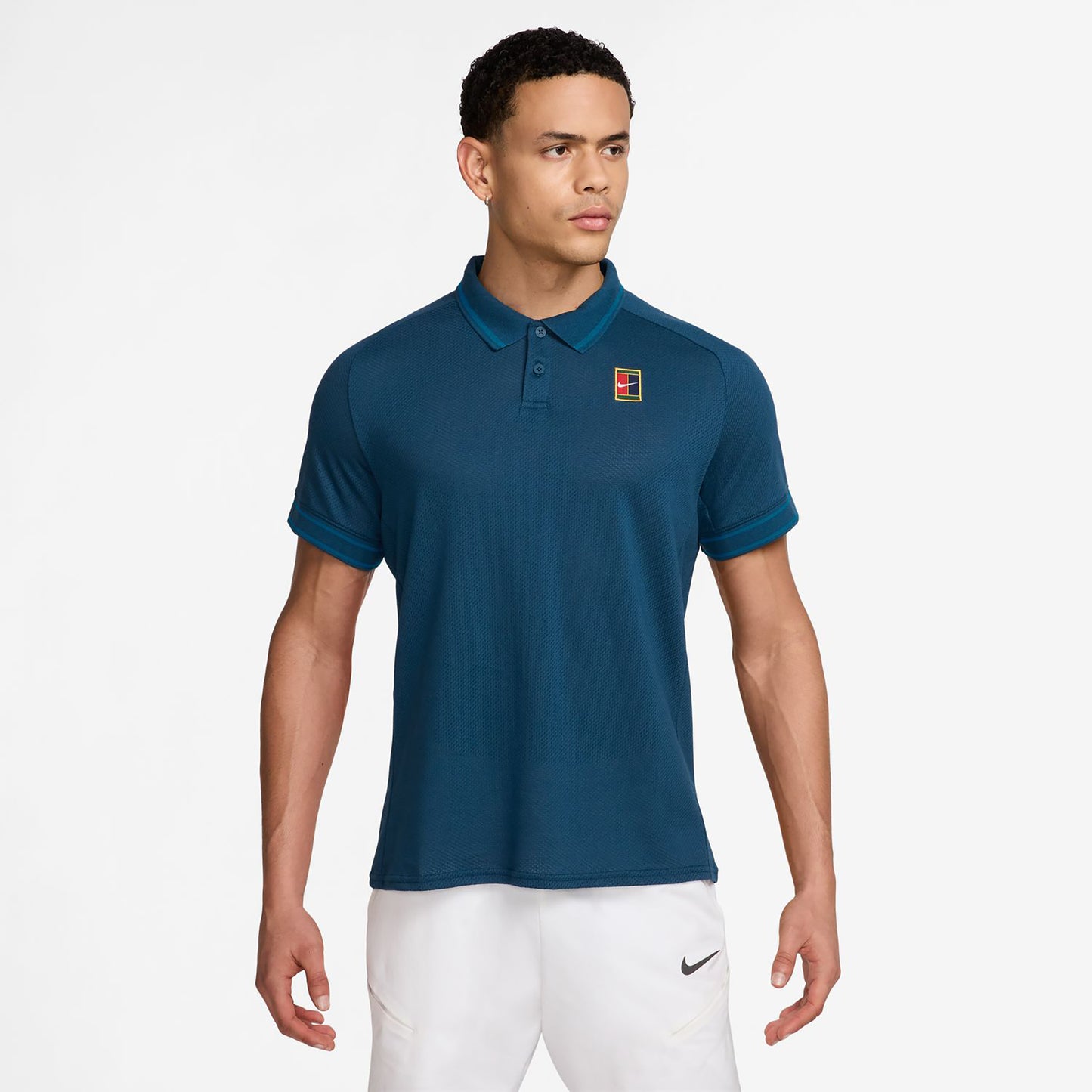 Nike Court Heritage Polo Heren-Blaugrau,Groen