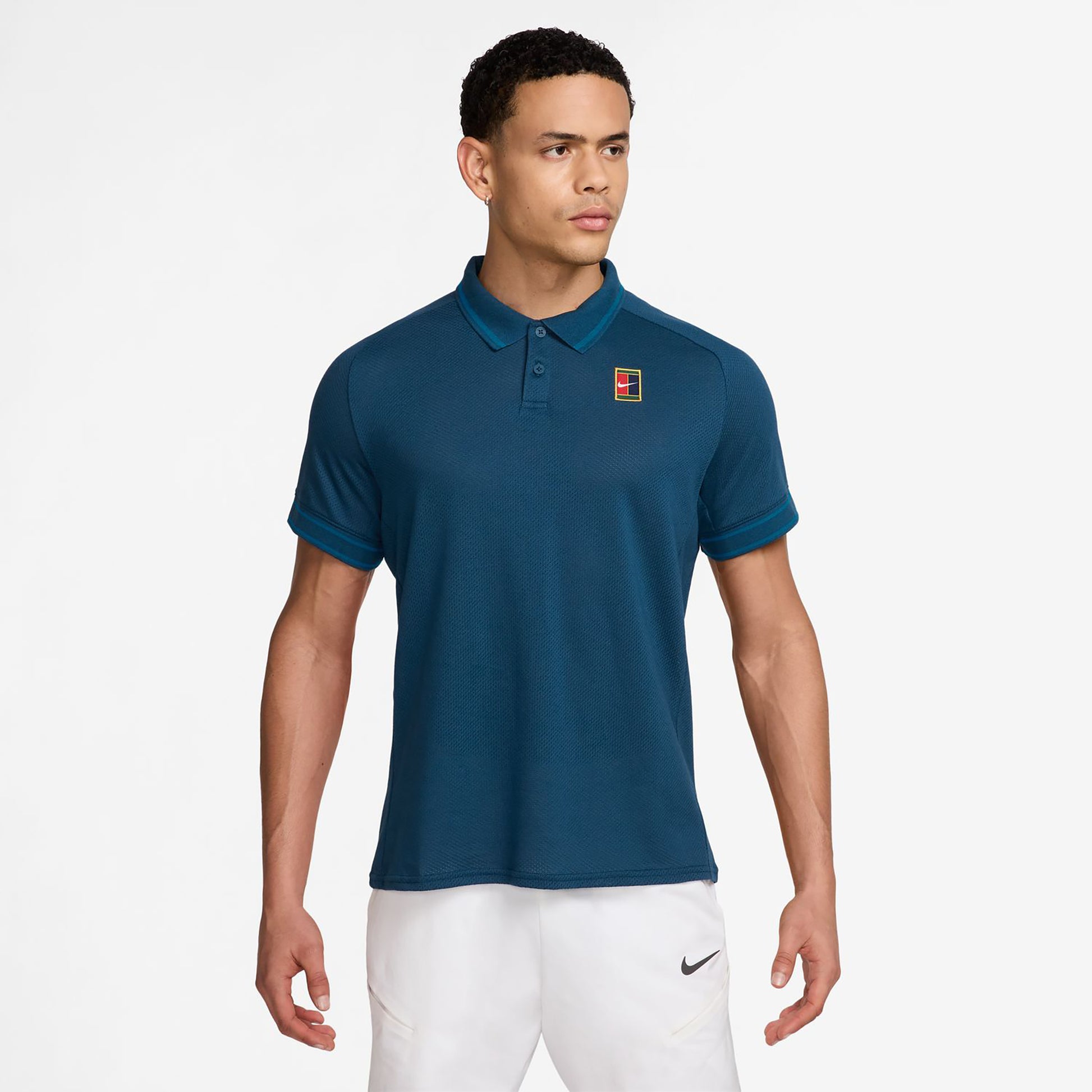 Nike Court Heritage Polo Heren-Blaugrau,Groen