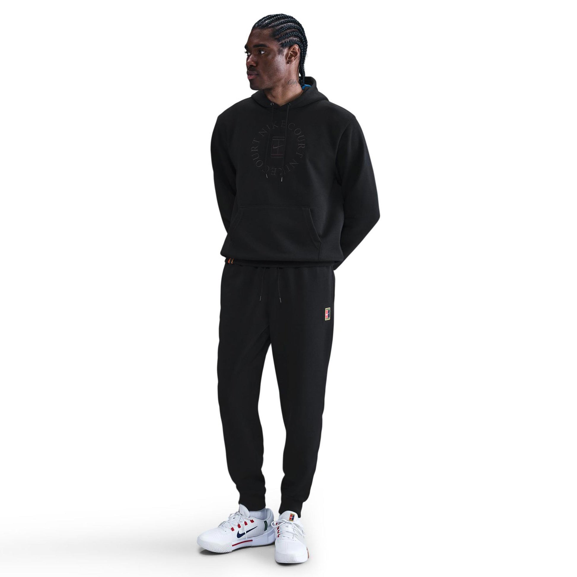 Nike Court Dri-Fit Heritage Fleece Trainingsbroek Heren-Zwart