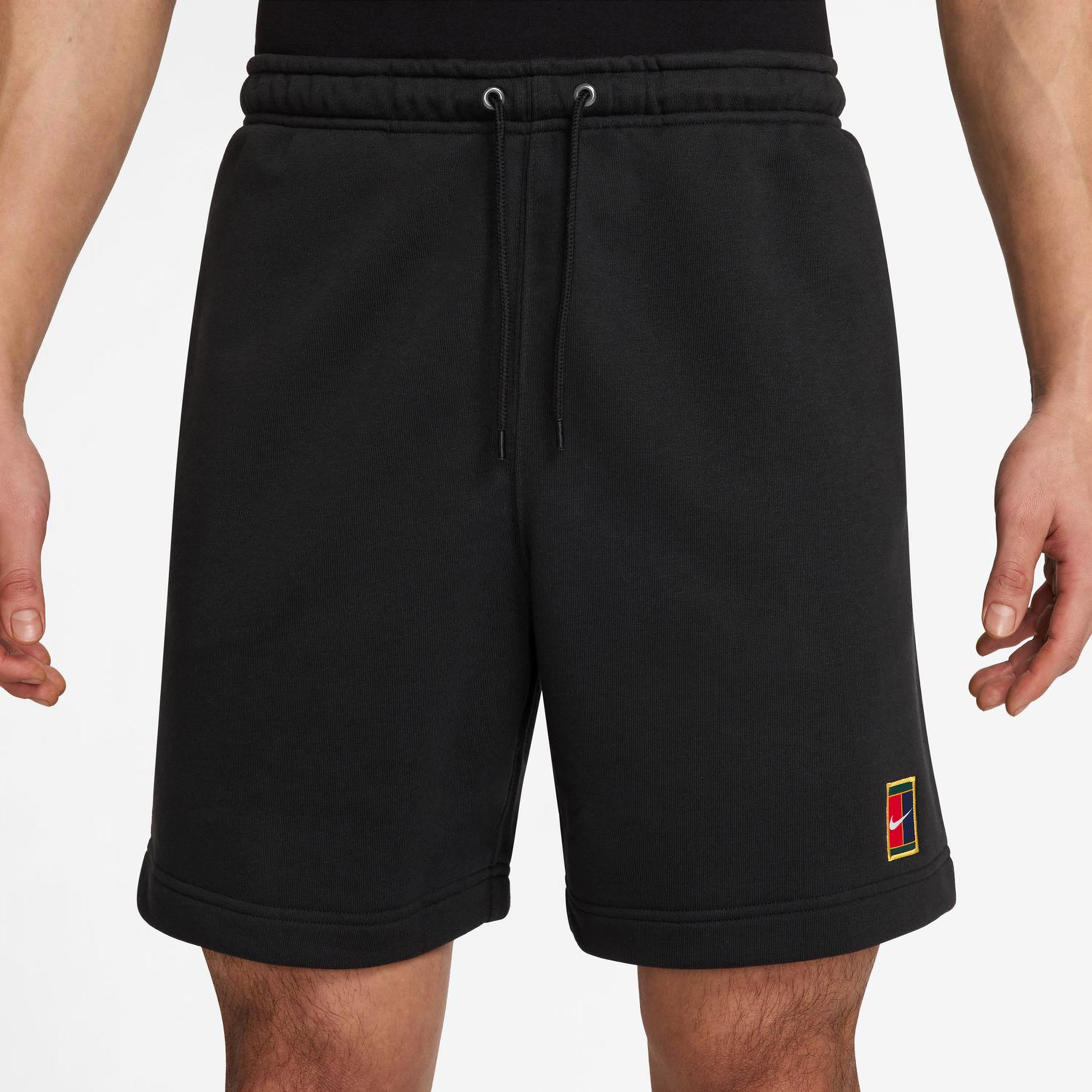 Nike Court Dri-Fit Heritage Fleece Shorts Heren-Zwart