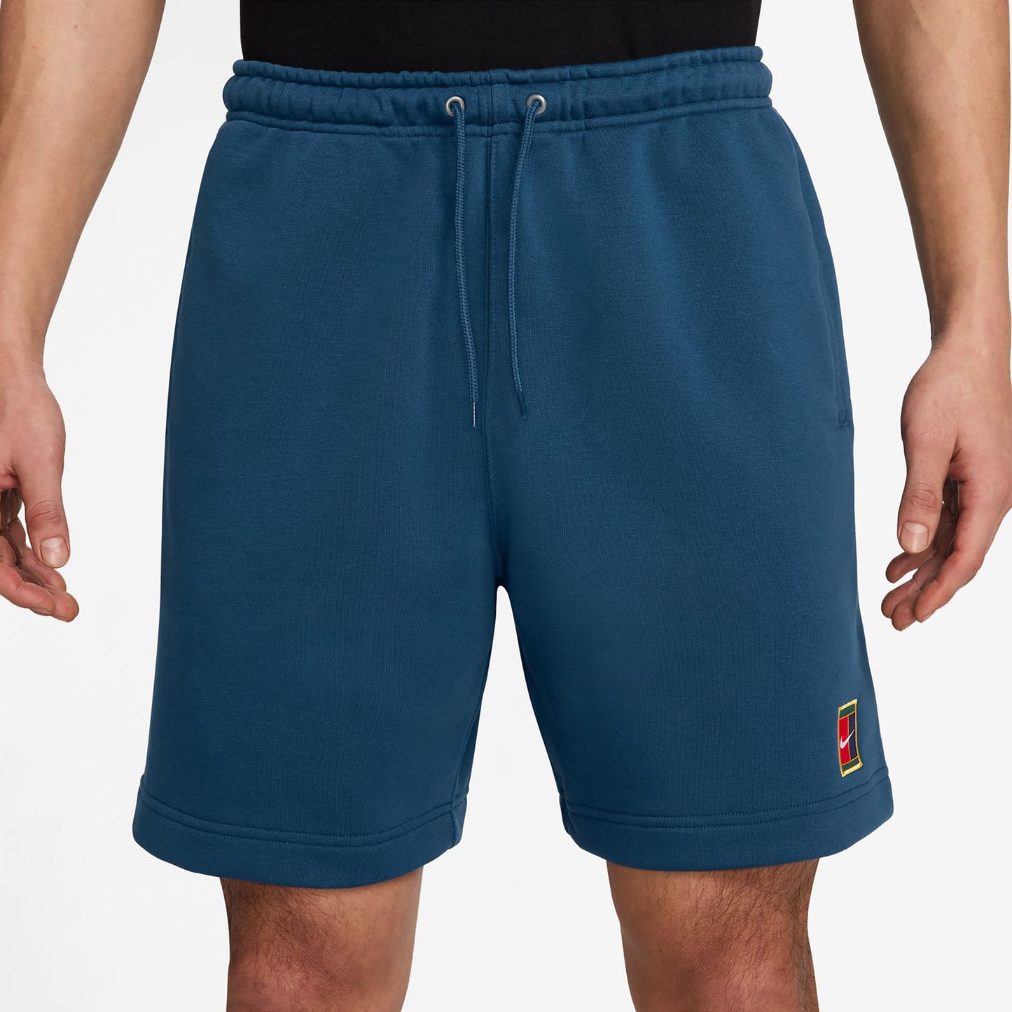 Nike Court Dri-Fit Heritage Fleece Shorts Heren-Blaugrau