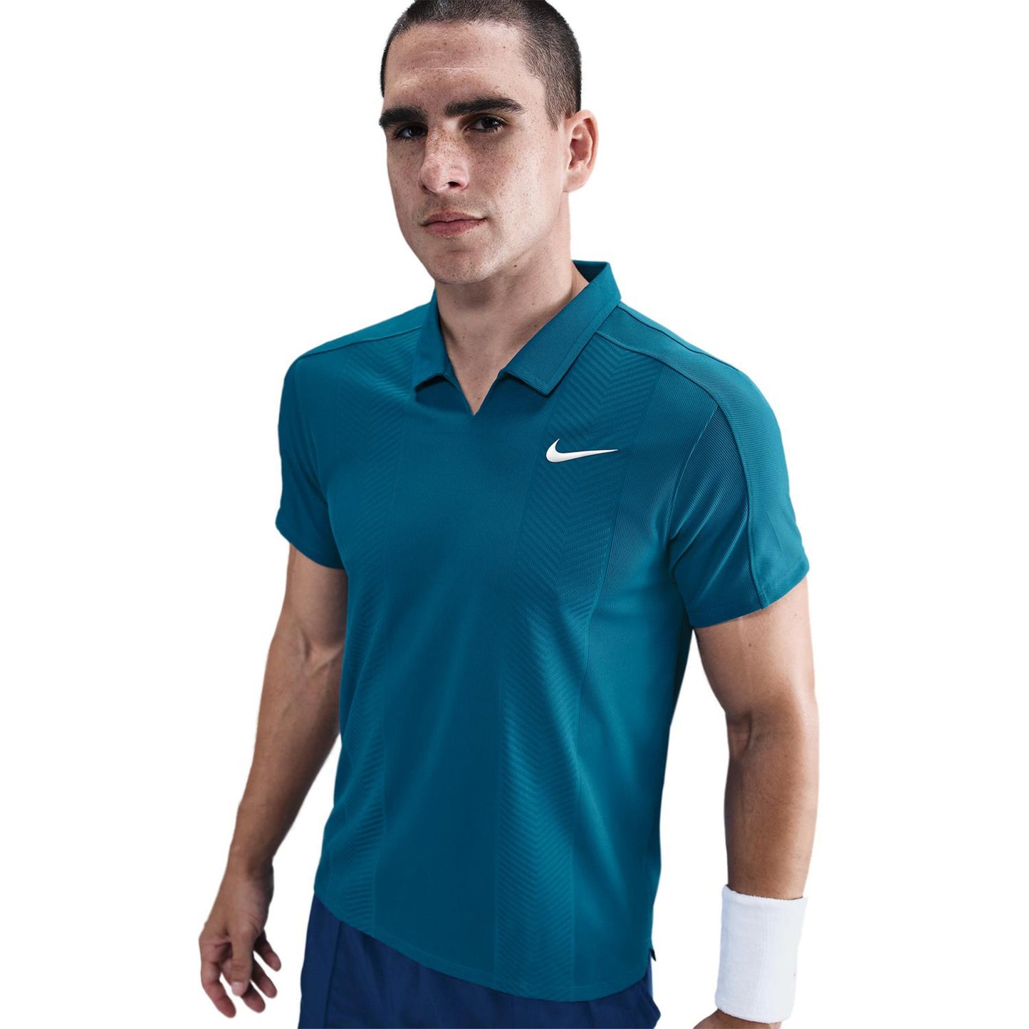 Nike Court Dri-Fit Slam Polo Heren-Petrolblauw