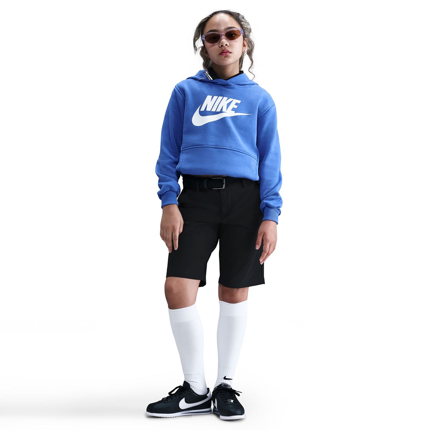 Nike Club Fleece Sweater Met Capuchon Kinderen-Blauw