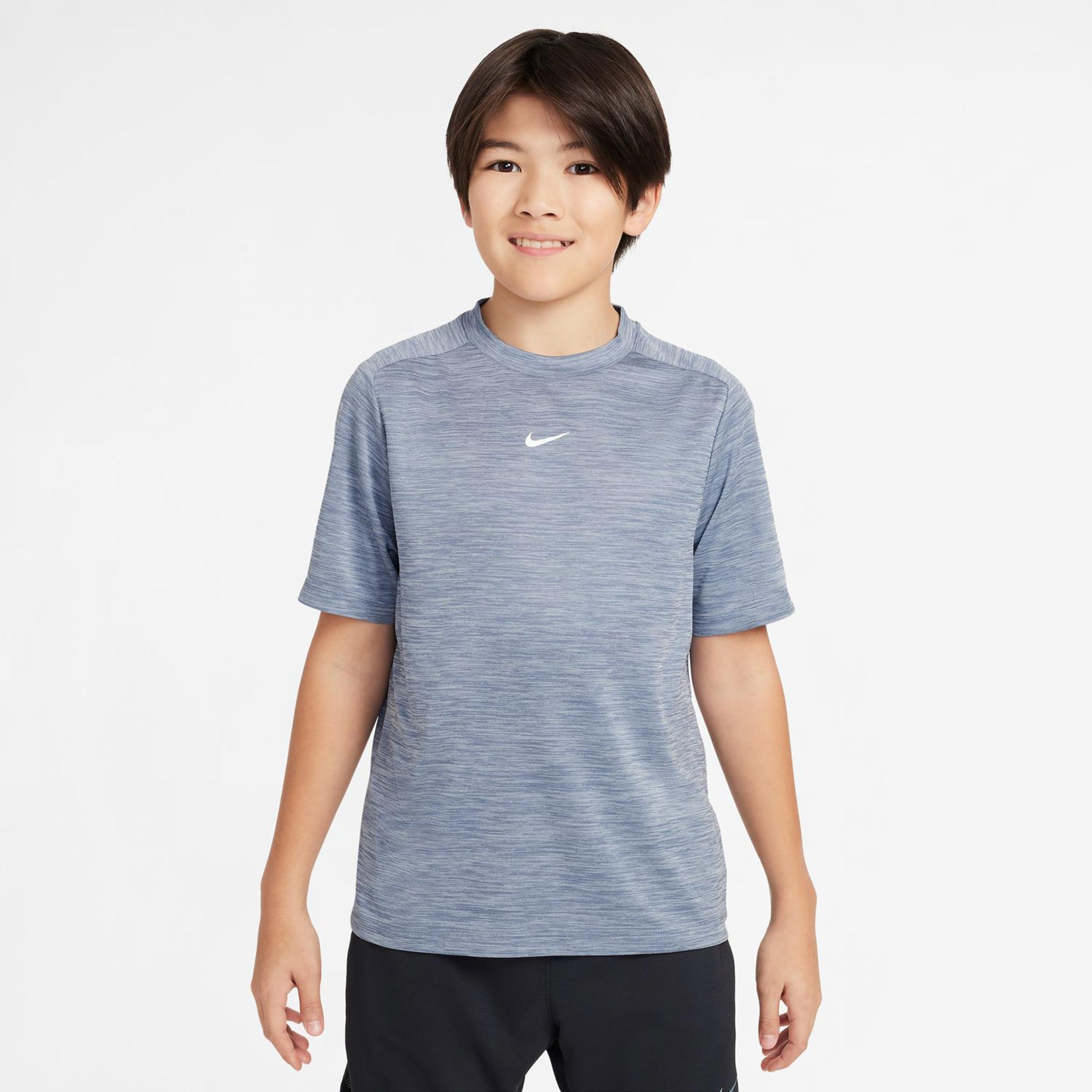 Nike Dri-Fit Multi Heather T-shirt Kinderen-Blaugrau