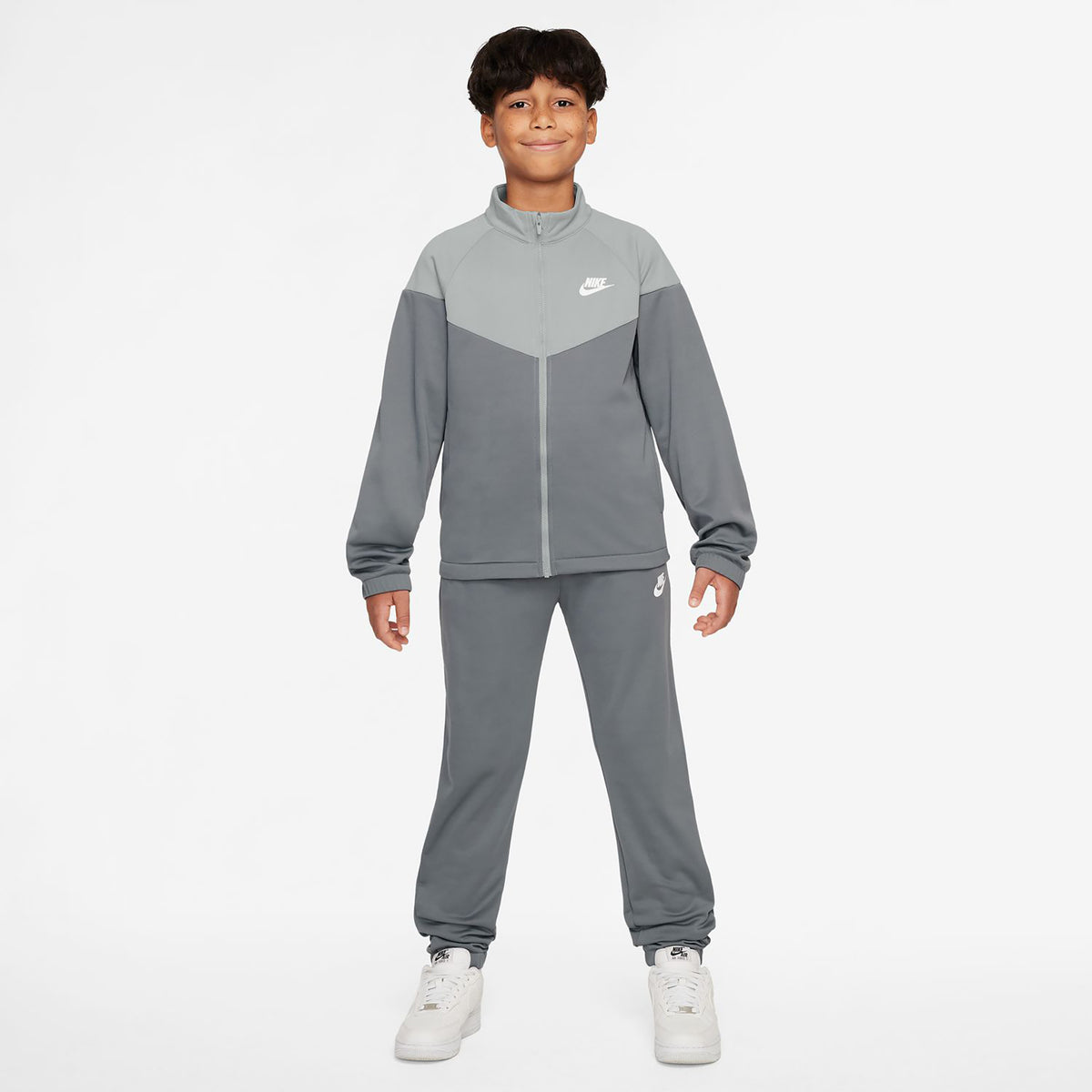 Nike Dri-Fit Full-Zip Trainingspak Kinderen-Grijs