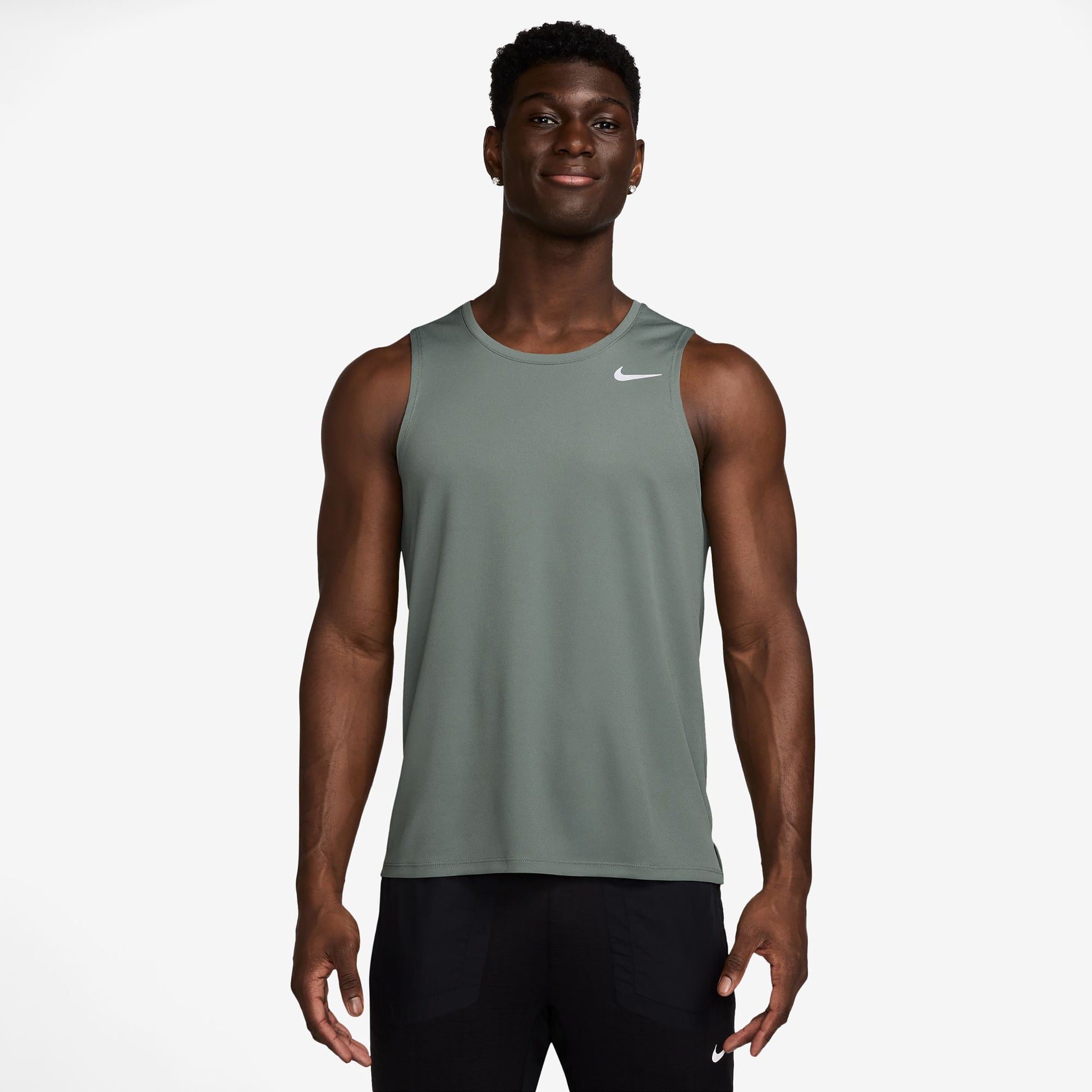 Nike Miler Tanktop Heren-salie