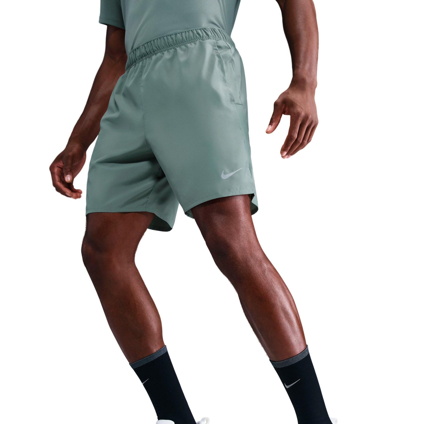Nike Challenger 7in Brief-Lined Hardloopshorts Heren - olijf, groen