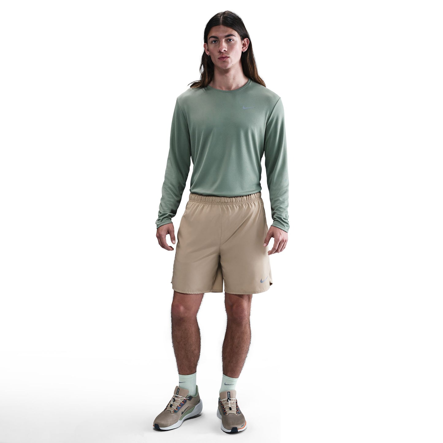 Nike Miler UV Hardloopshirt Heren-Salie