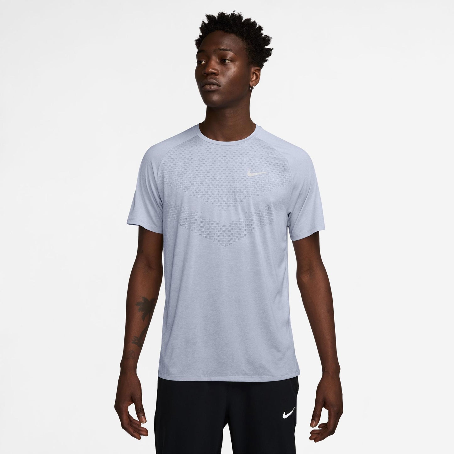 Nike Stride Hardloopshirt Heren - grijs, grijs