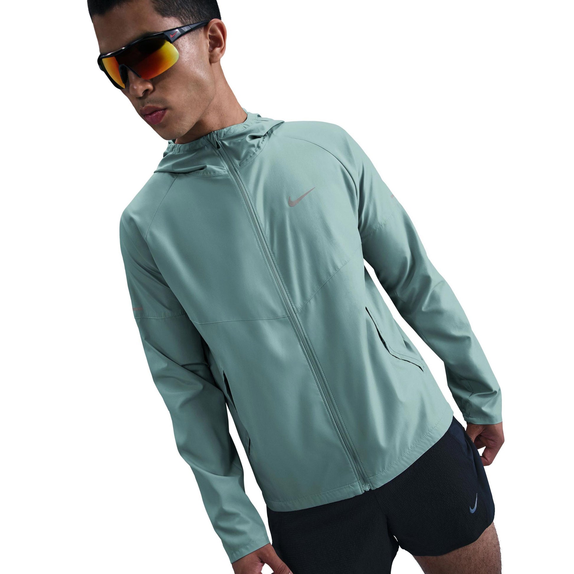 Nike Miler Hardloopjas Heren - turkoois, zilver