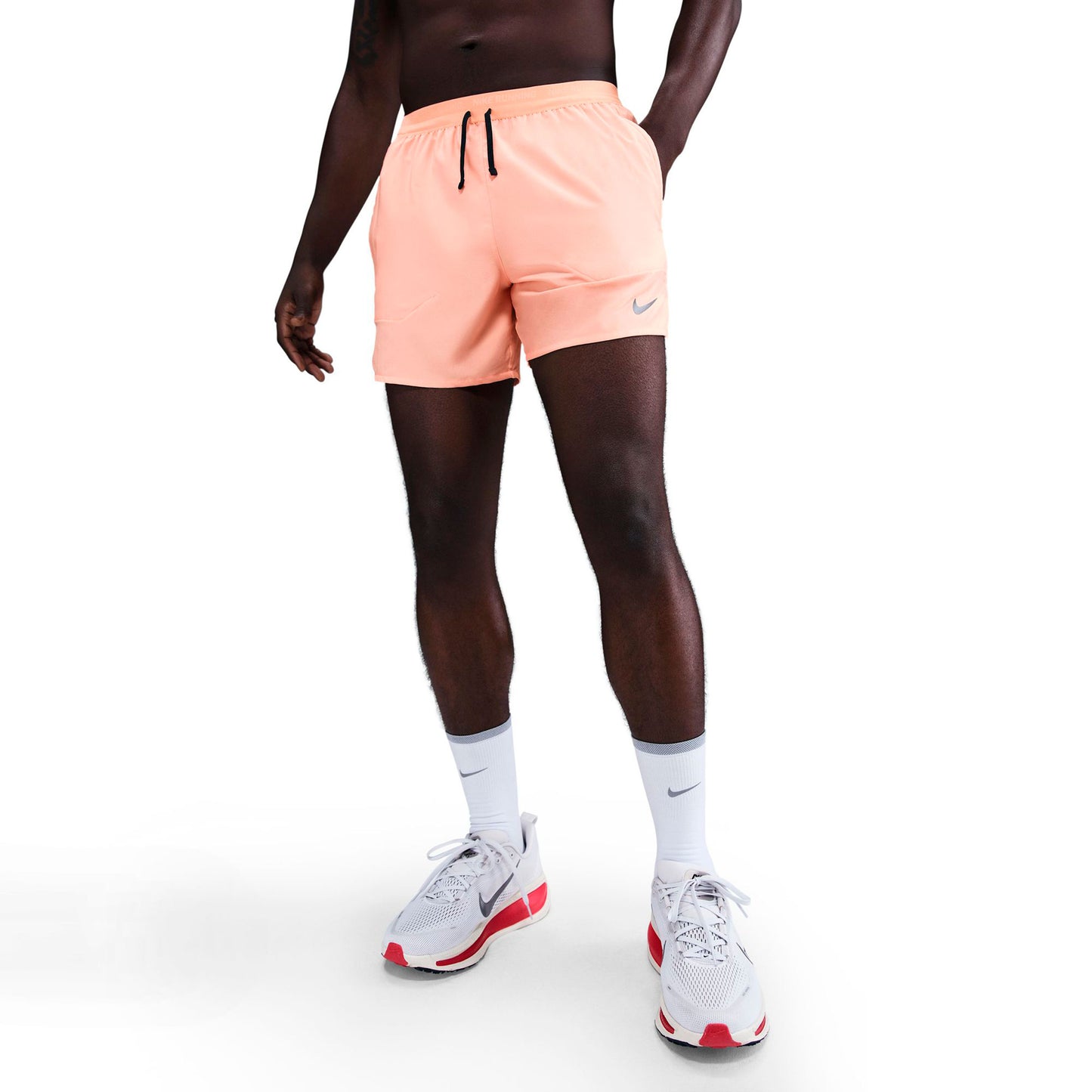 Nike Stride 5in Hardloopshorts Heren - oranje, zwart