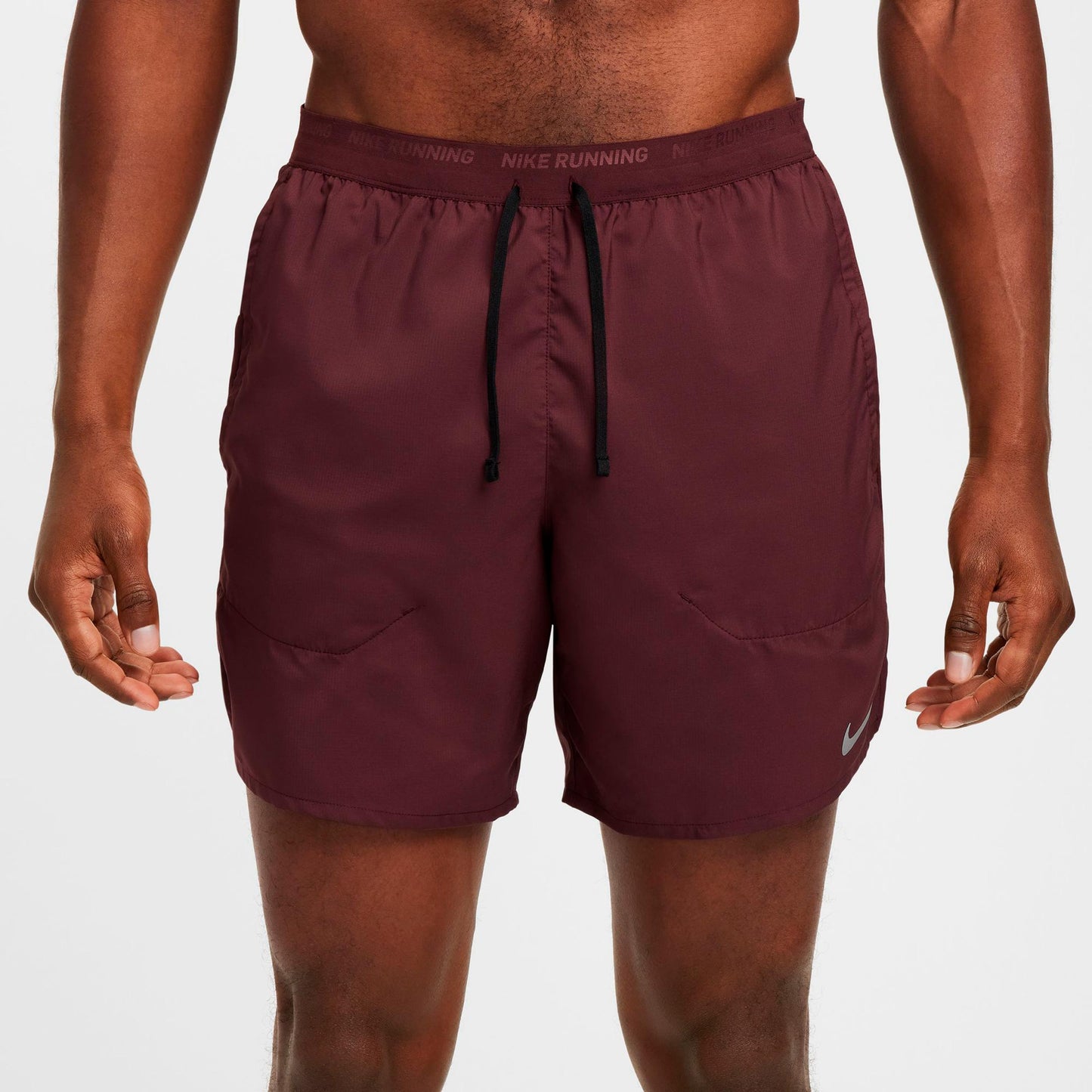 Nike Dri-Fit Stride 7in Brief-Lined Shorts - donkerrood, zwart