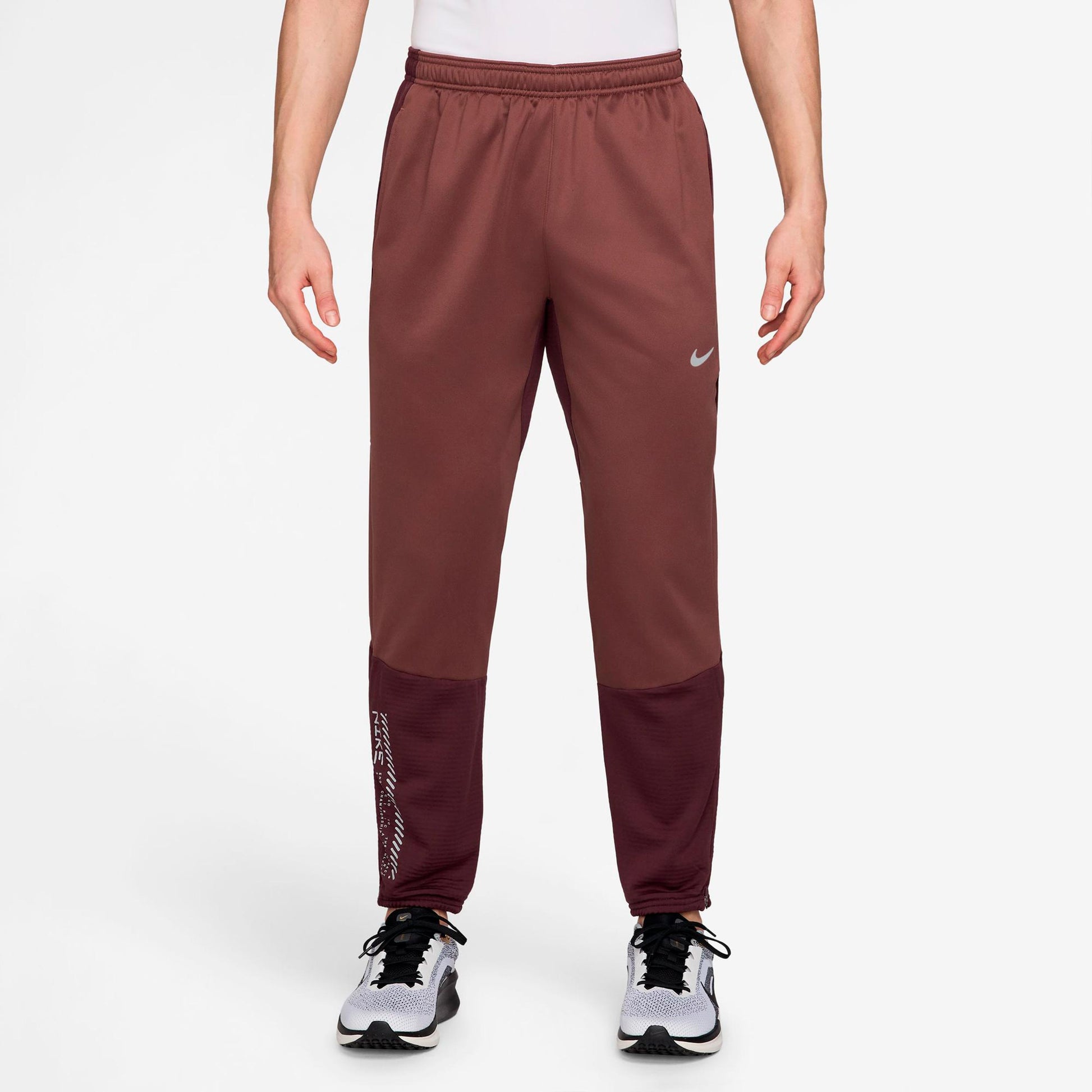 Nike Challenger Hardloopbroek Heren - brons, donkerrood