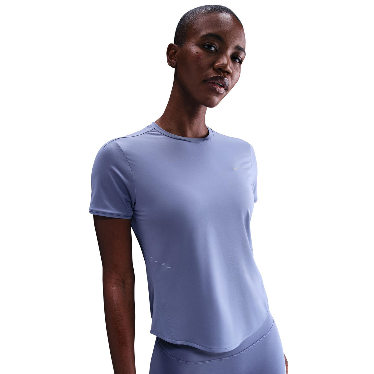 Nike Swift Hardloopshirt Dames - blauwgrijs, zilver