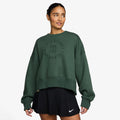 Court Phoenix Over-Oversized Crew Heritage Sweatshirt Dames-donkergroen