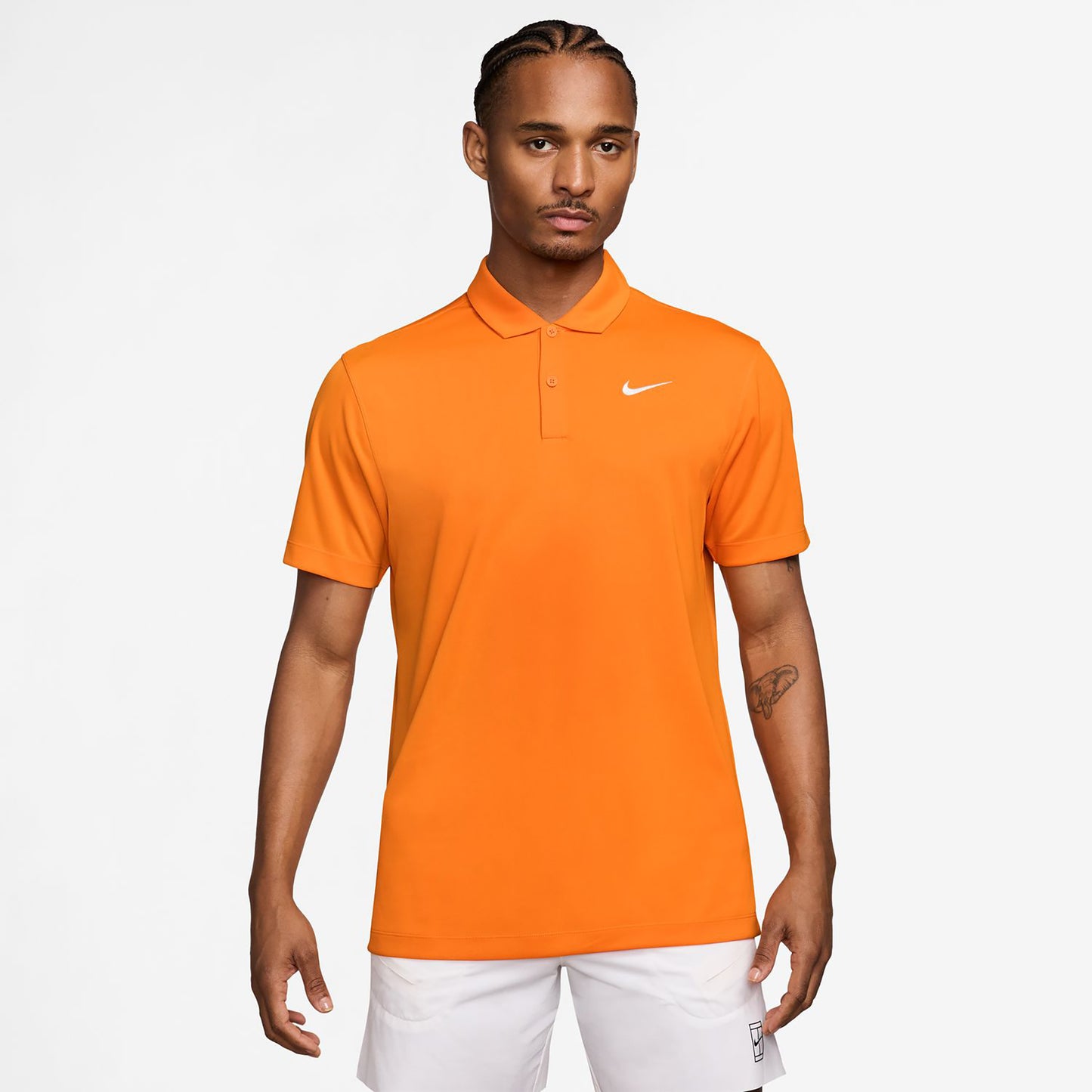Nike Dri-Fit Victory Court Solid Polo Heren - oranje, wit