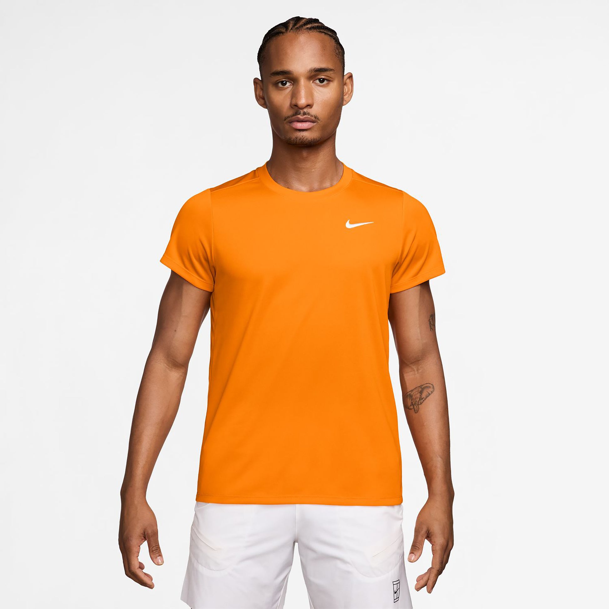 Nike Court Victory Dry T-shirt Heren - oranje, wit