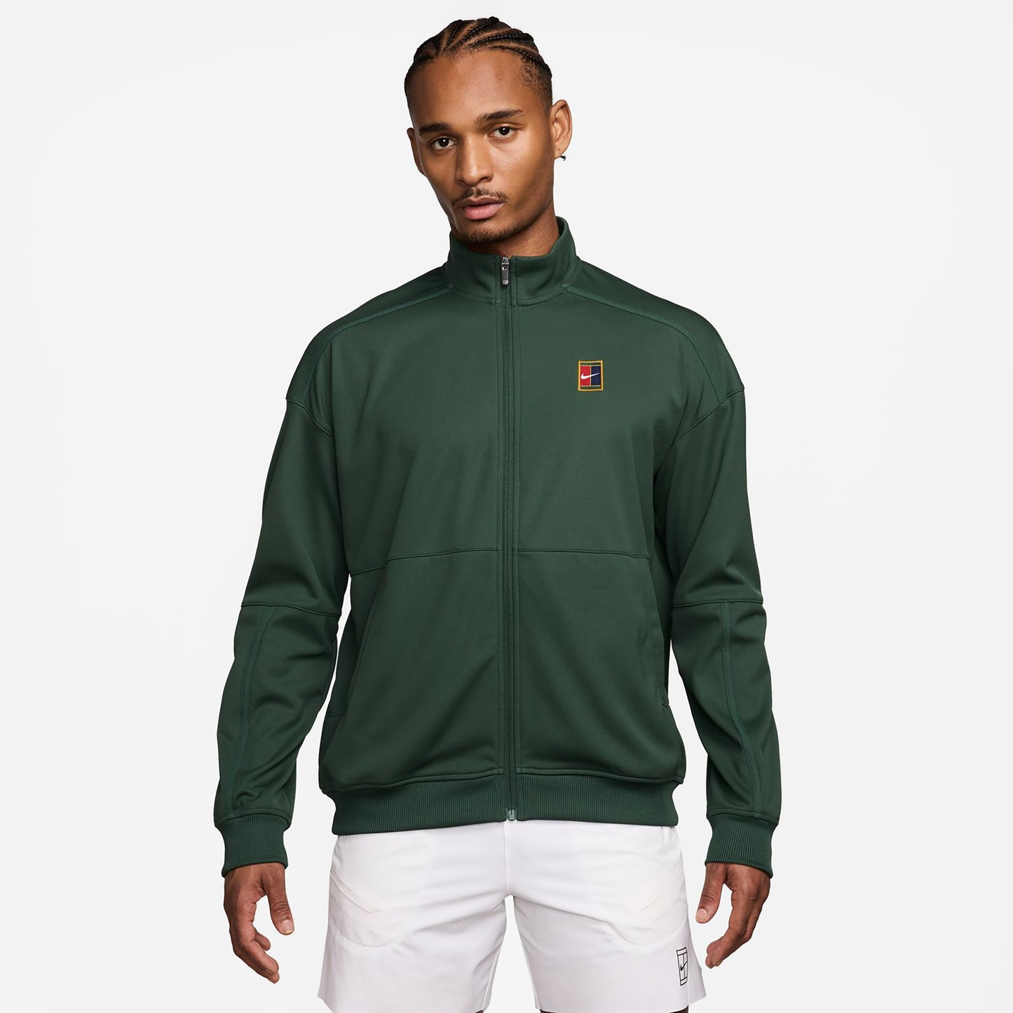 Nike Court Heritage Trainingsjack Heren - donkergroen, donkergroen