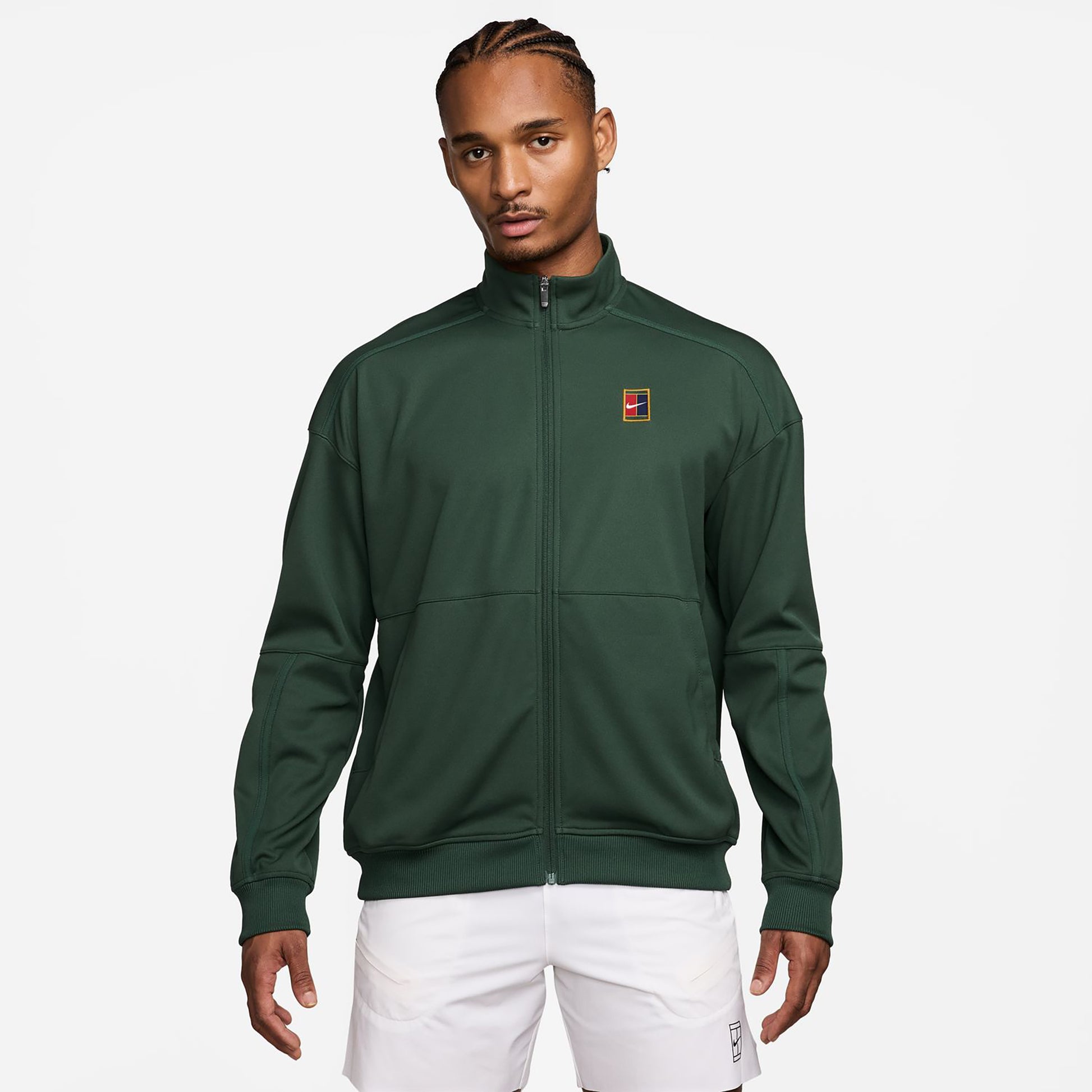 Nike Court Heritage Trainingsjack Heren - donkergroen, donkergroen