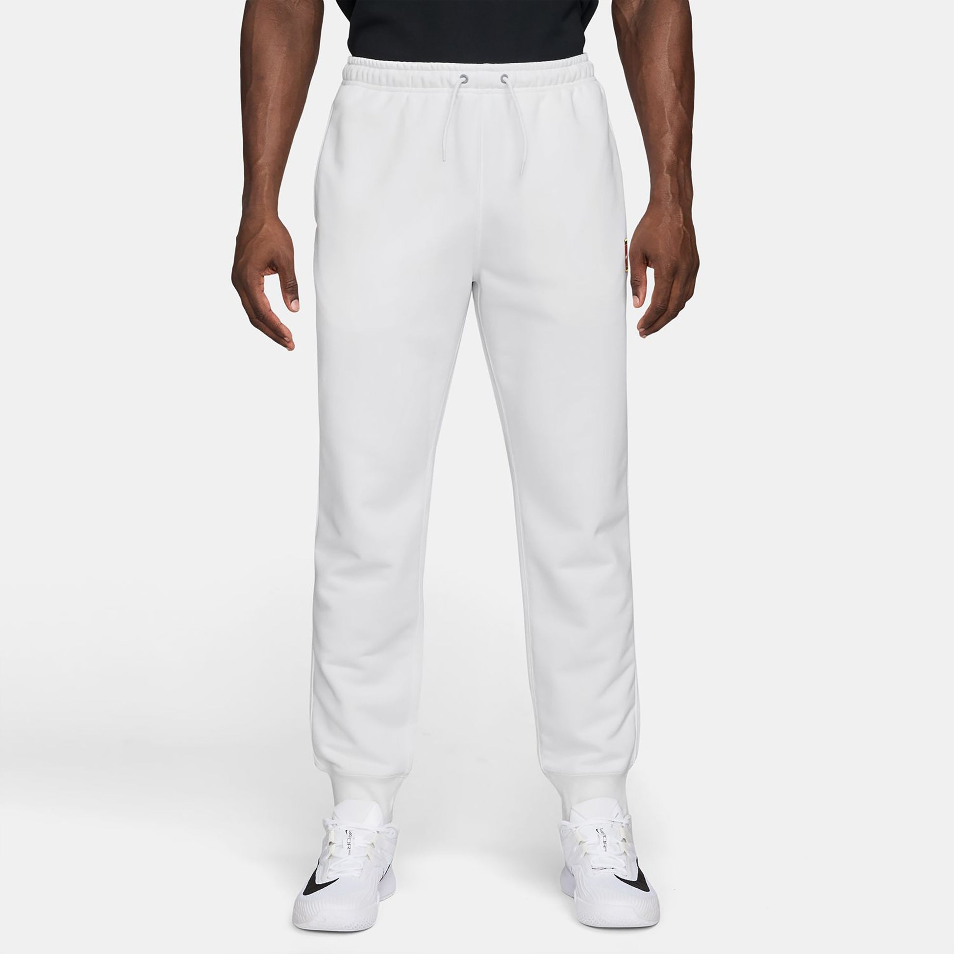 Nike Court Dri-Fit Heritage Fleece Trainingsbroek Heren-wit