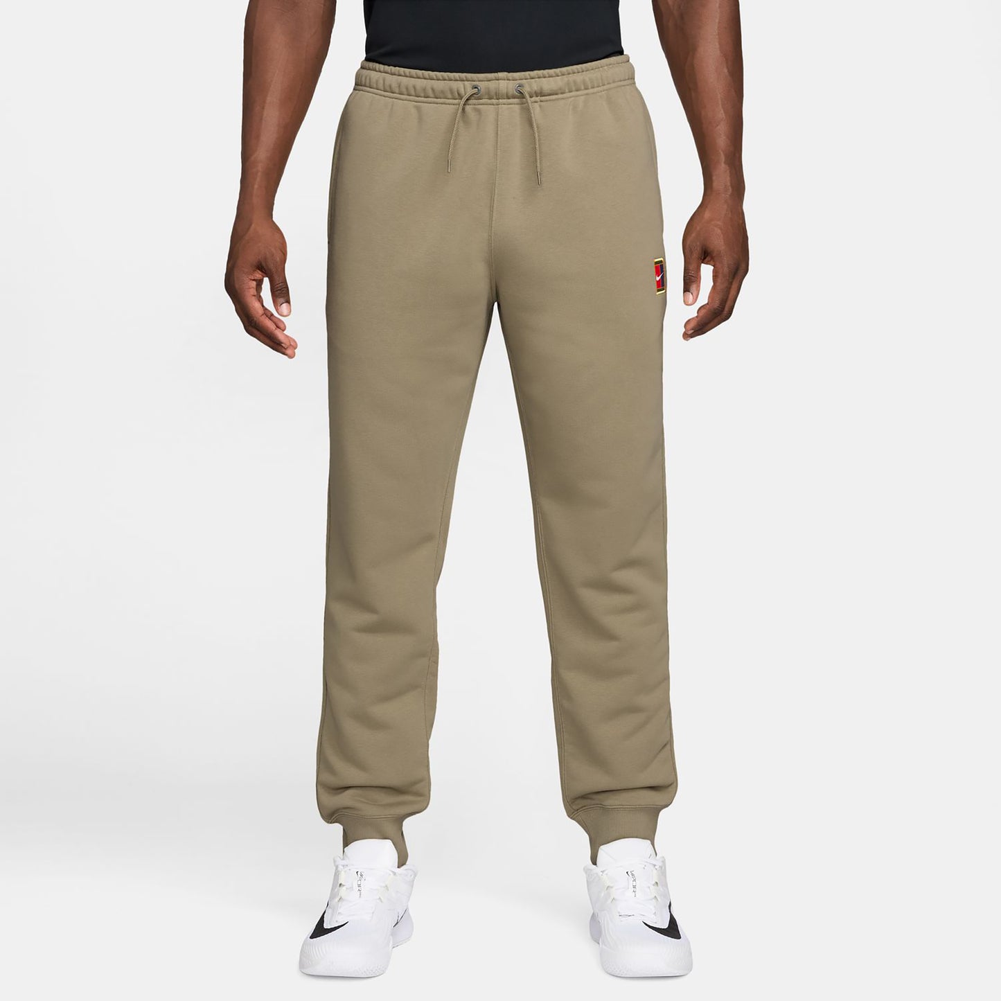 Nike Court Dri-Fit Heritage Fleece Trainingsbroek Heren-olijf
