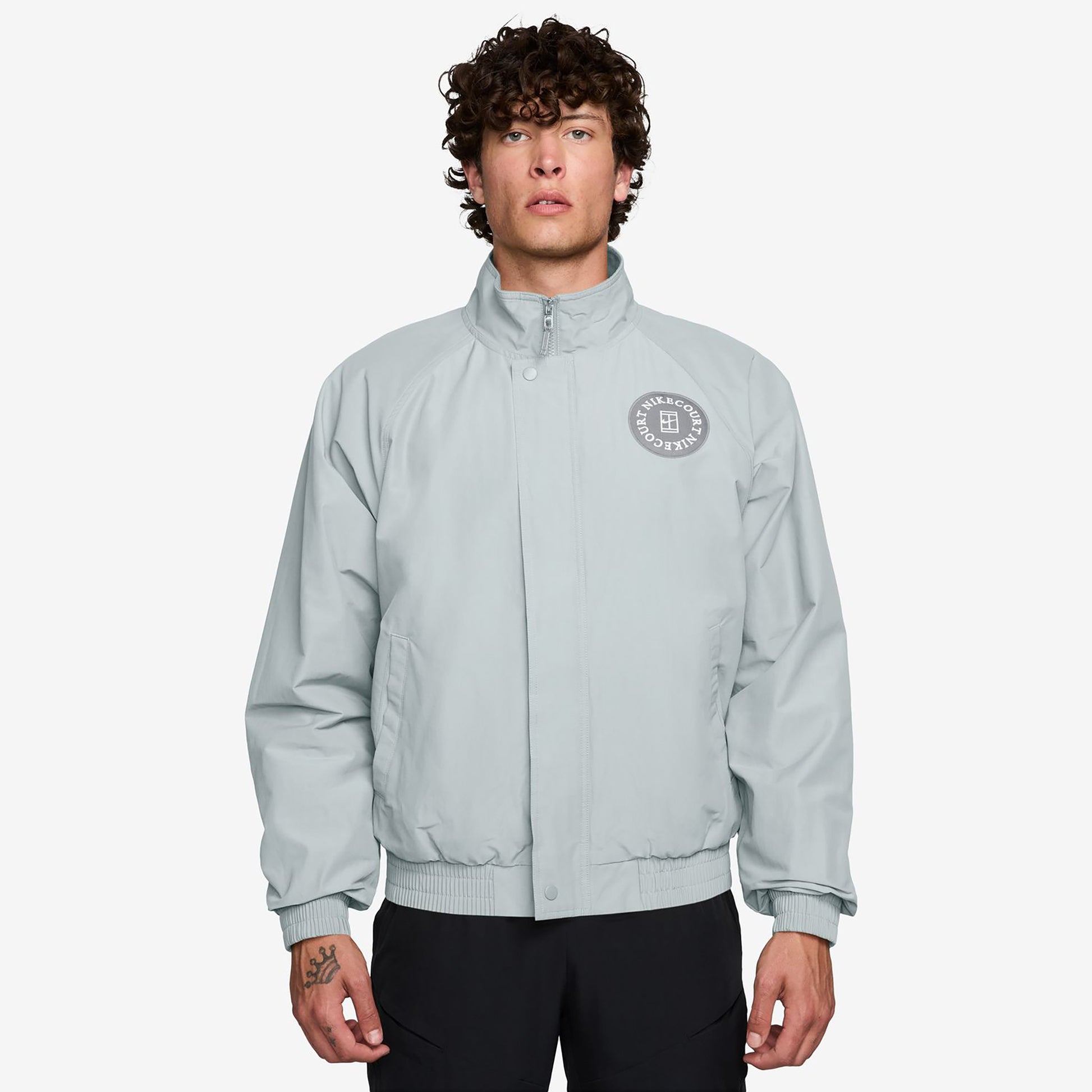 Nike Court Heritage Outdoor-Jacke Heren - blauwgrijs