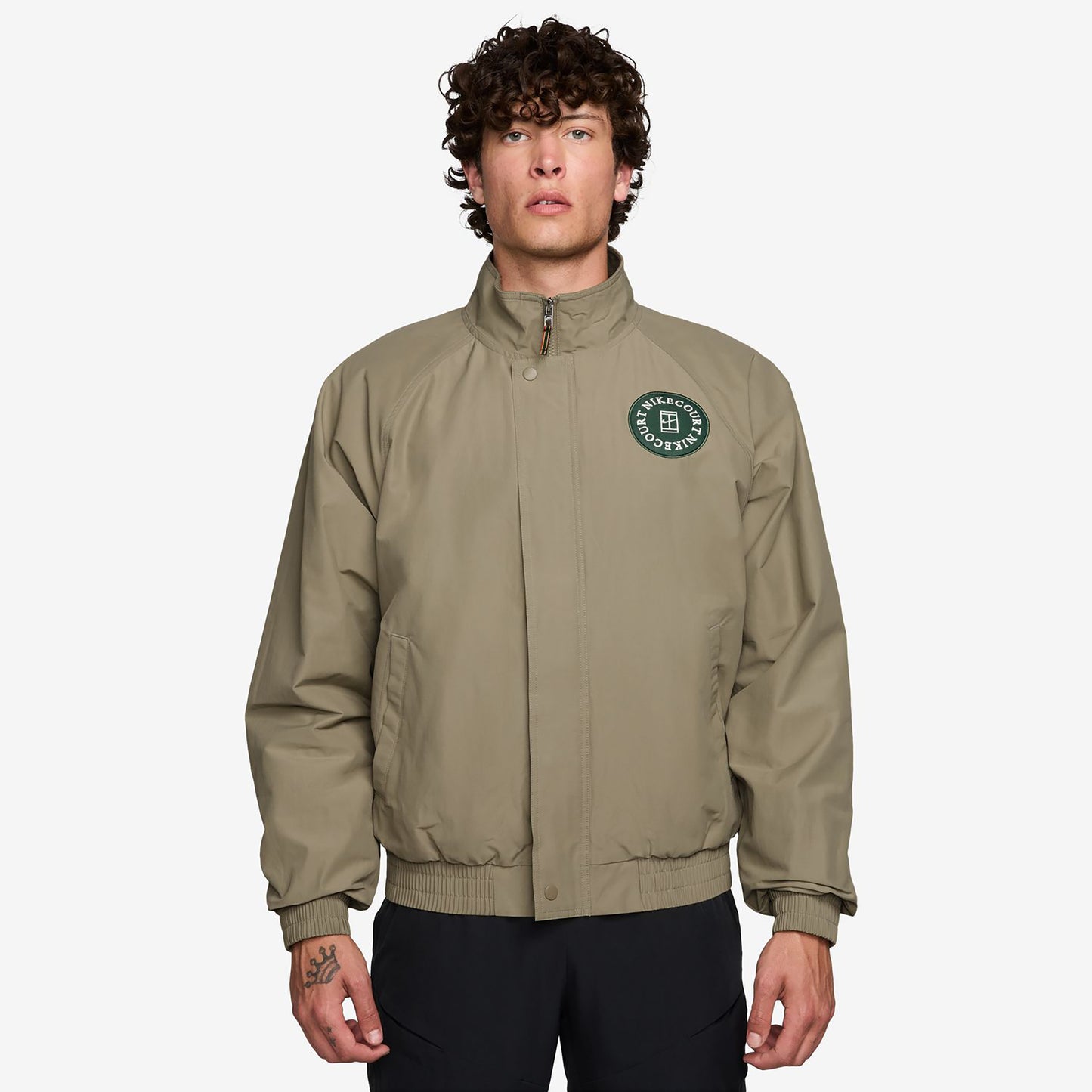 Nike Court Heritage Outdoor-Jacke Heren - olijf, donkergroen