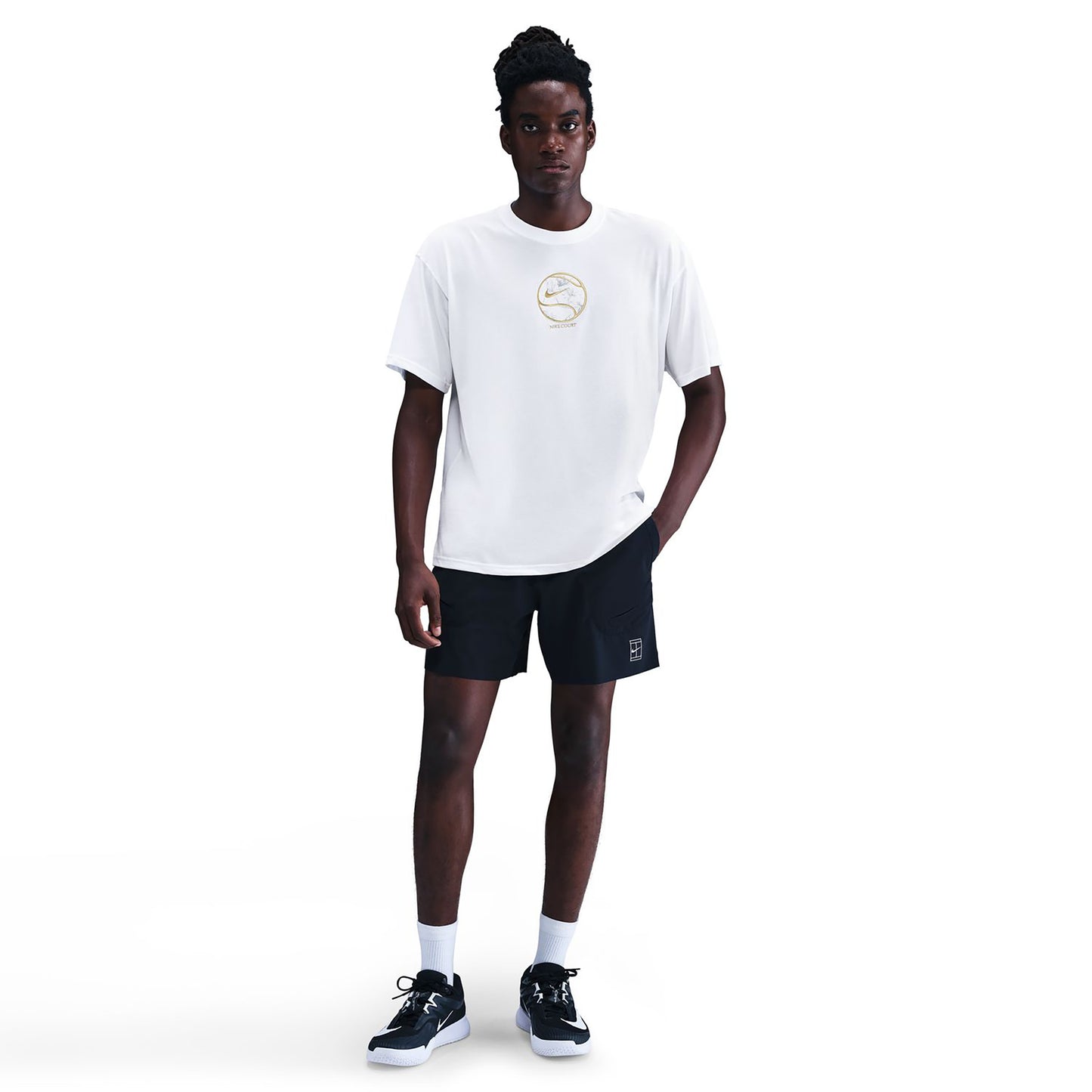 Nike Court Dri-Fit Max 90's T-shirt Heren-wit