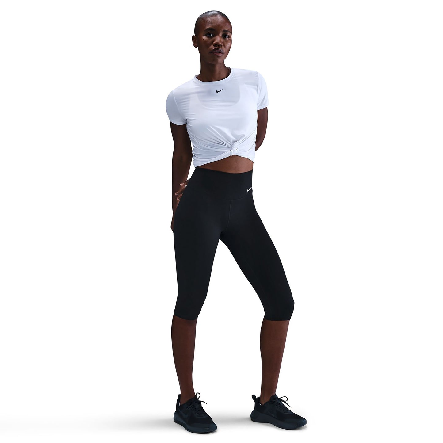 Nike Dri-Fit One Tight Dames - zwart, wit