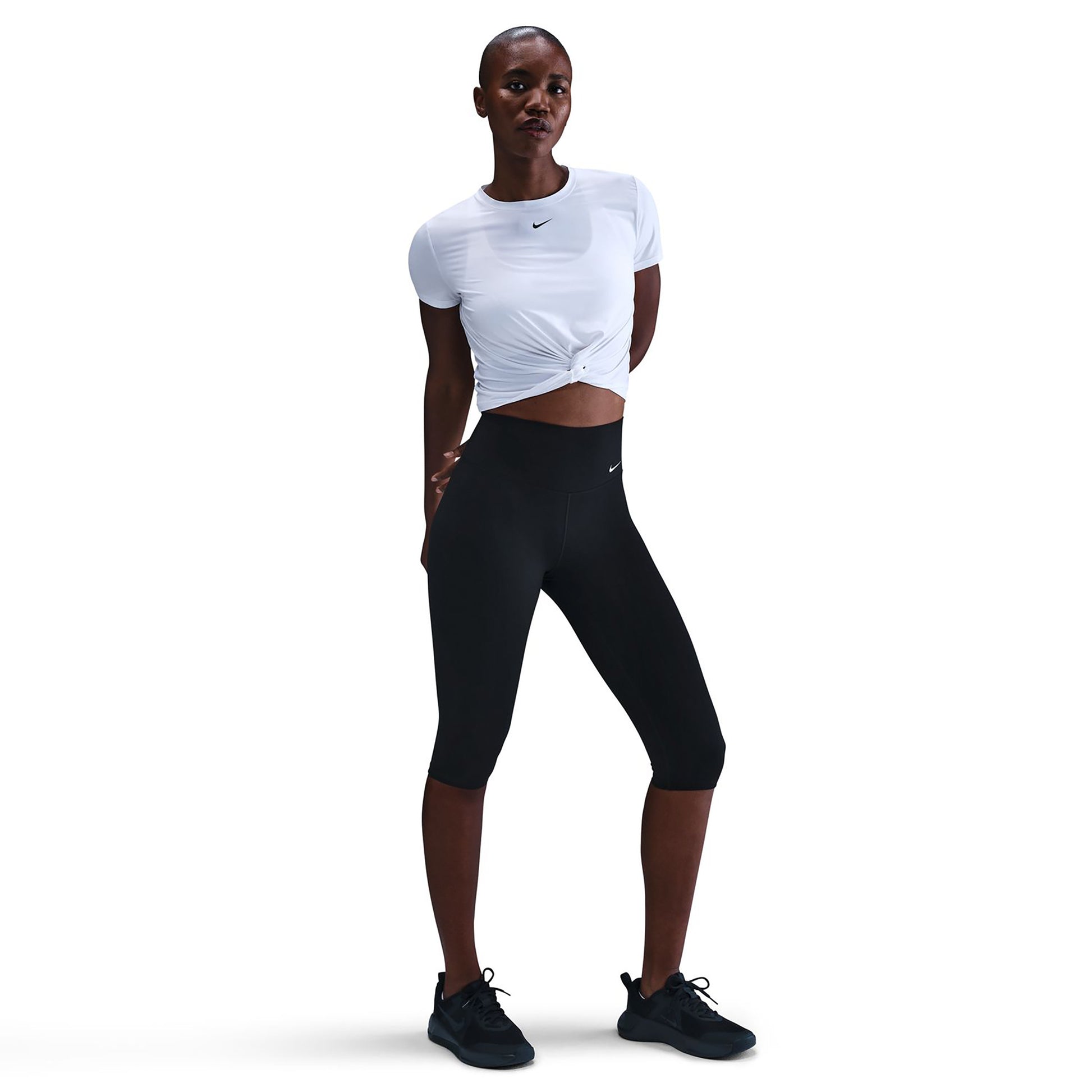 Nike Dri-Fit One Tight Dames - zwart, wit