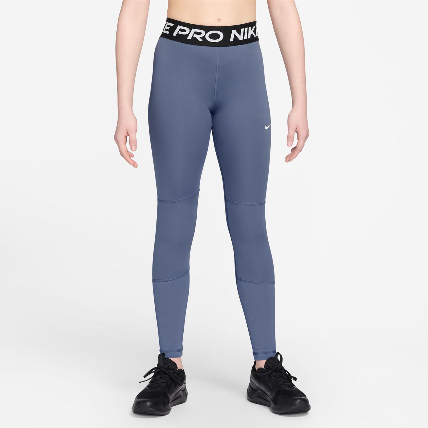 Nike Pro Tight Meisjes - blaugrau, zwart