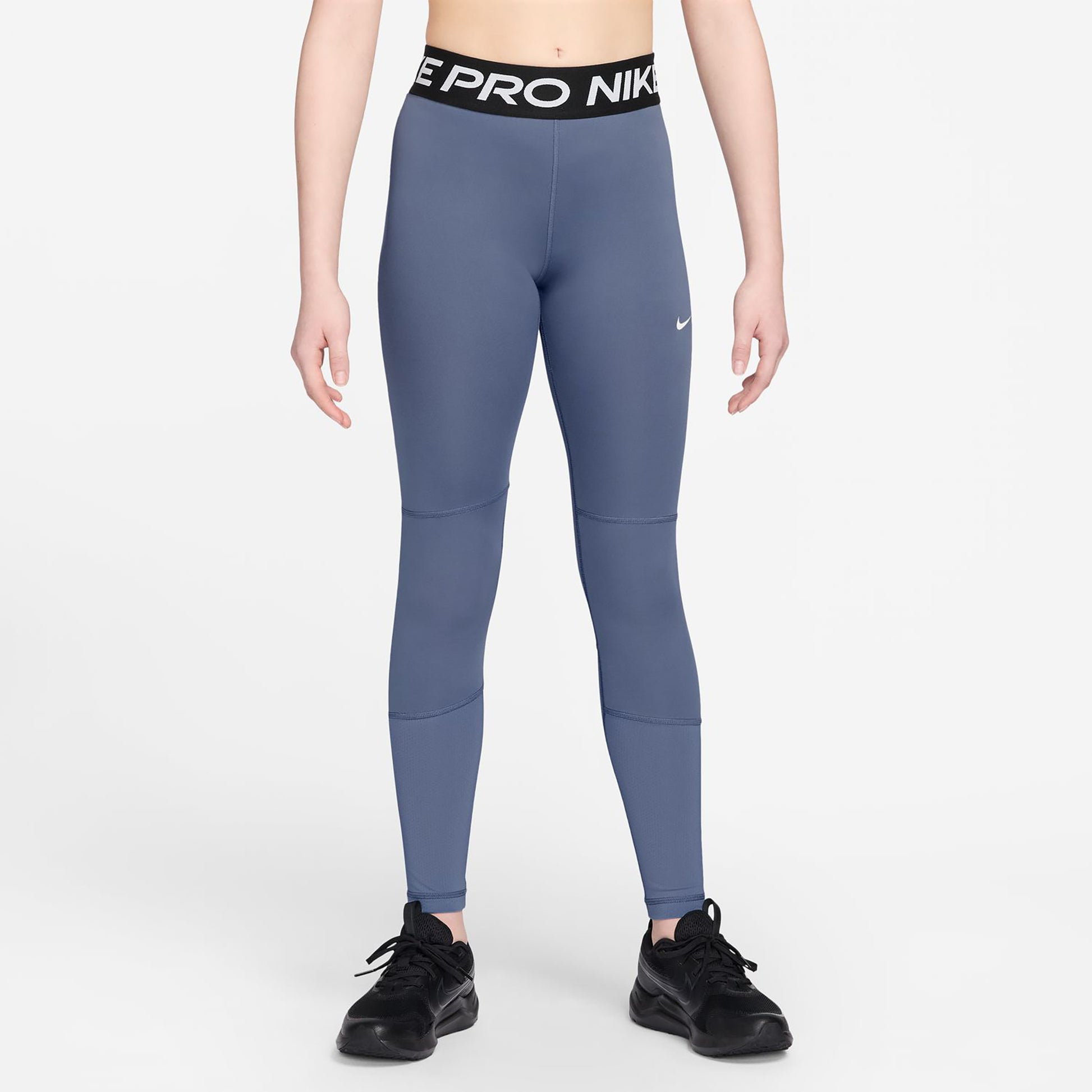 Nike Pro Tight Meisjes - blaugrau, zwart
