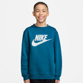 Club Fleece Crew Sweatshirt Kinderen - blauw, wit