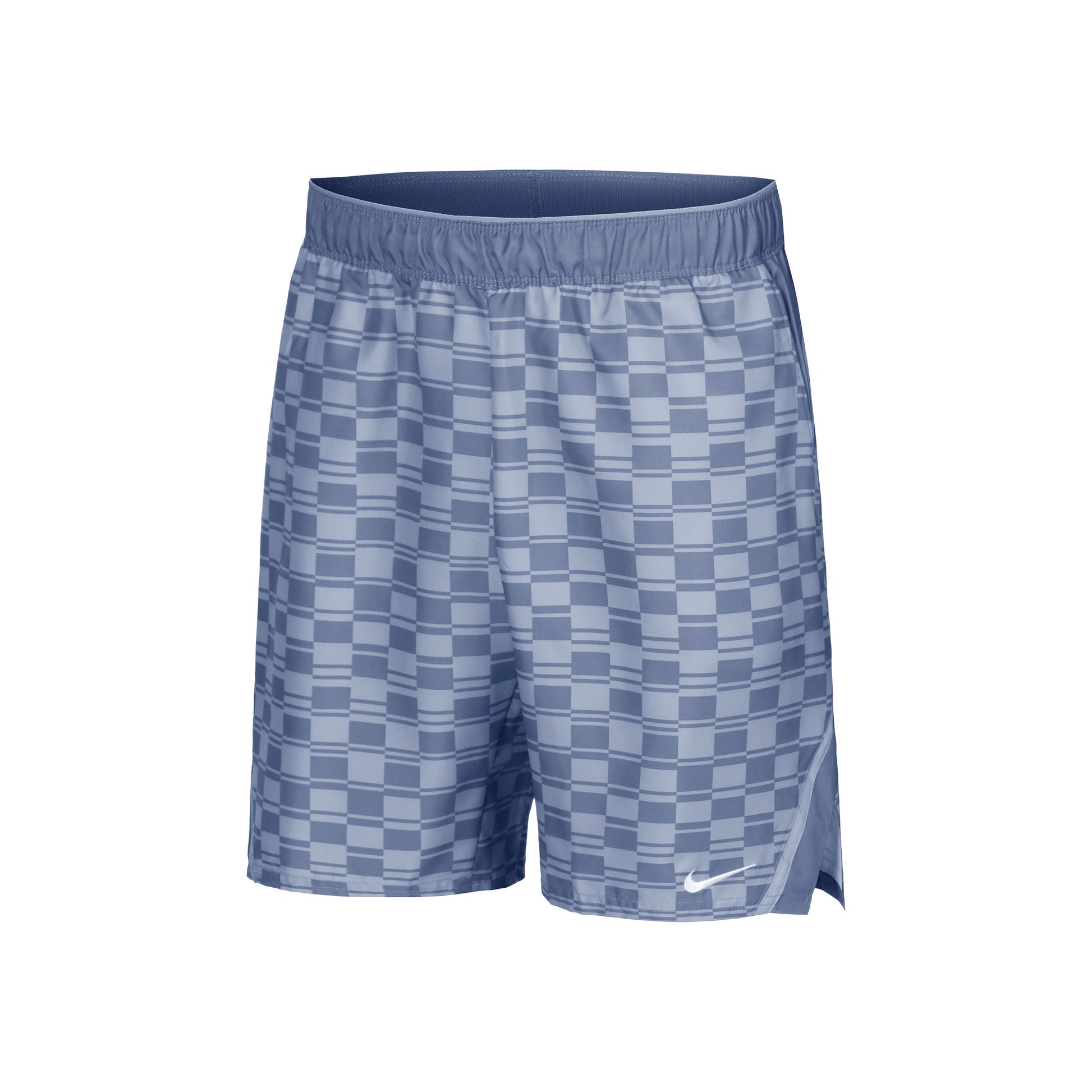 Nike Court Victory Dri-Fit High Rise 9in All Over Print Shorts Heren - grijs, wit