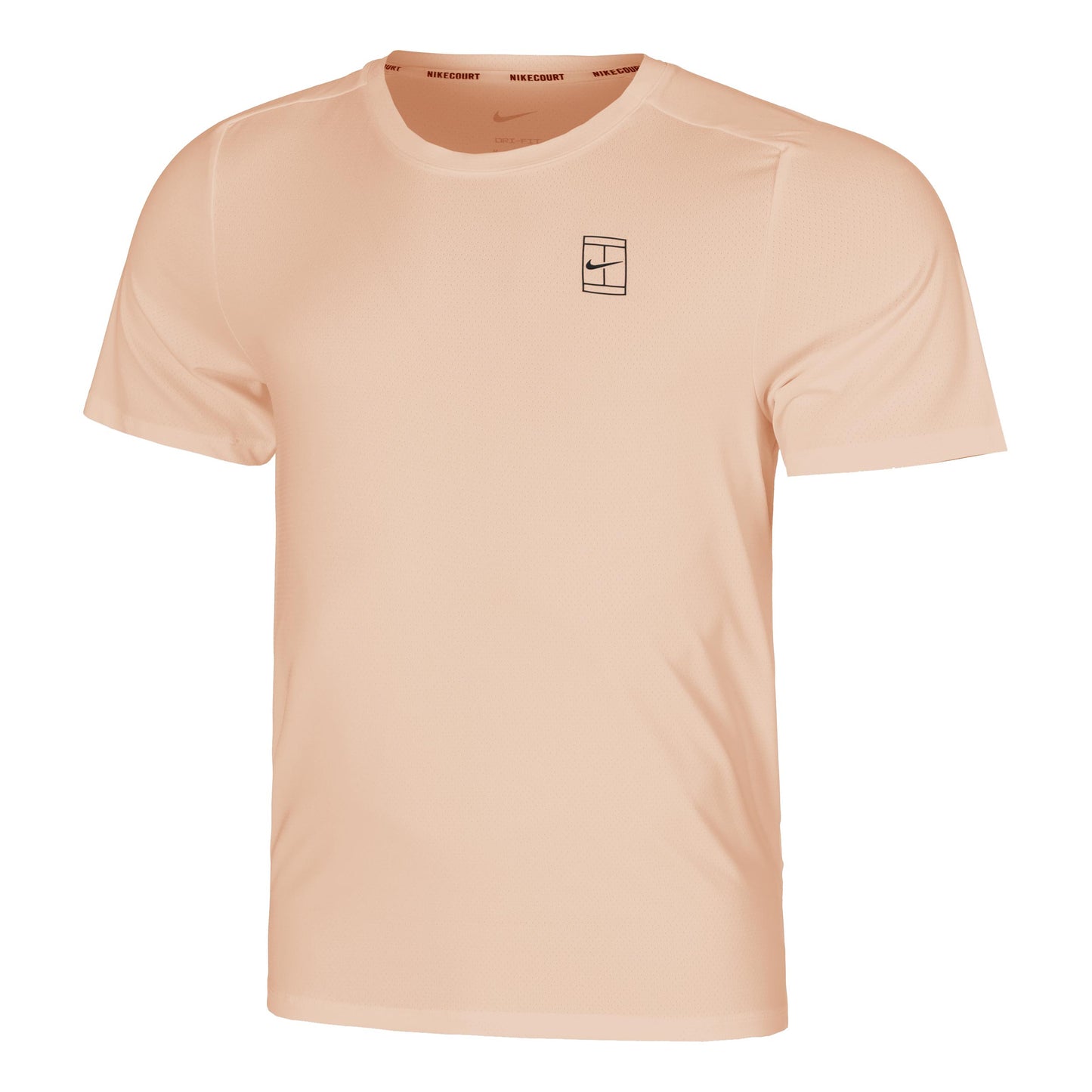 Nike Court Dri-FIT Advantage T-shirt Heren - koraal, zwart
