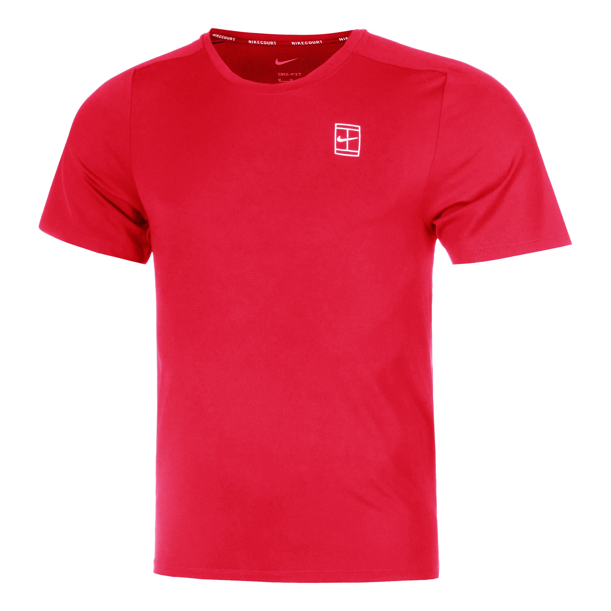 Nike Court Dri-Fit Advantage T-shirt Heren-Rood,Wit