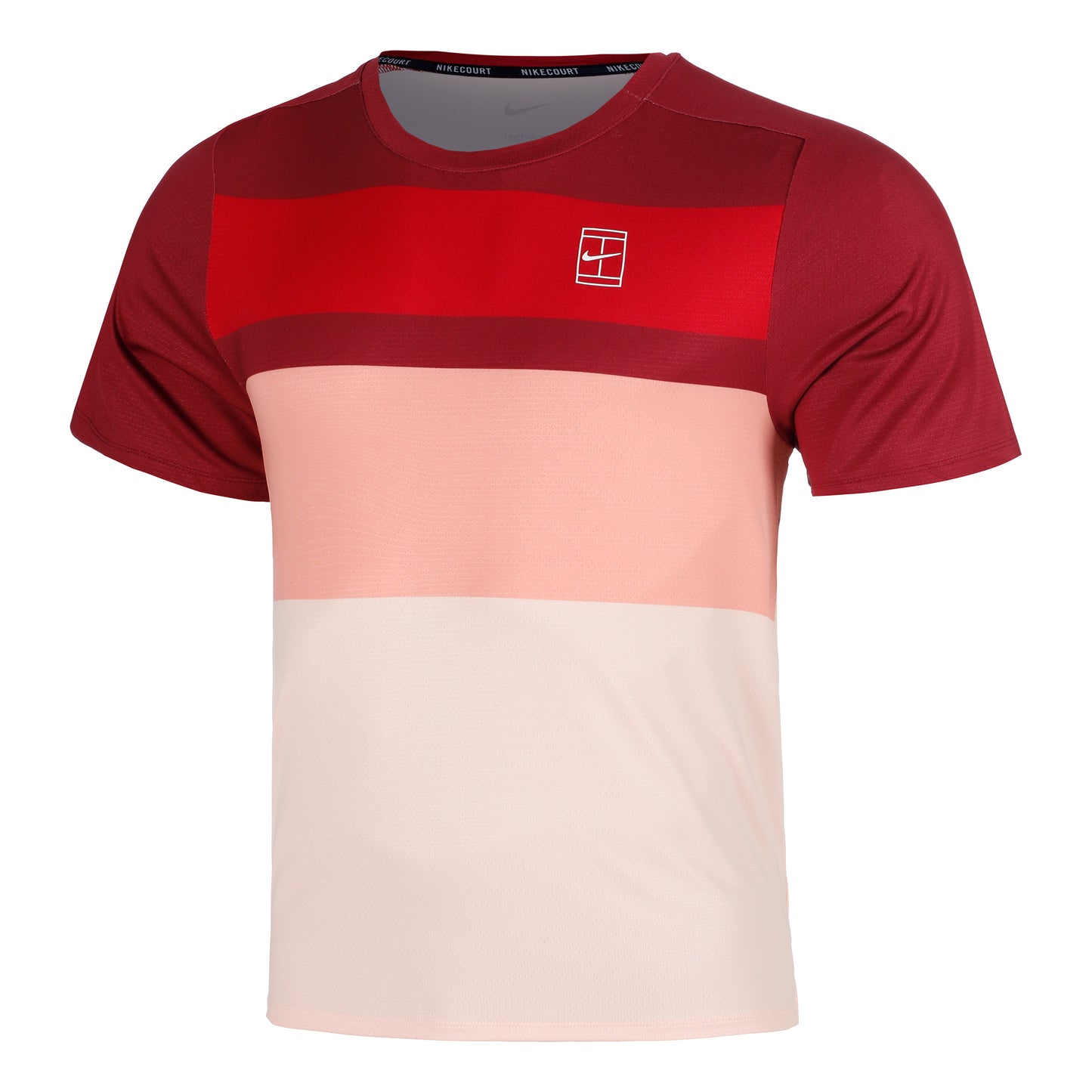 Nike Court Dri-Fit Advantage T-shirt Heren-Rood,Koraal