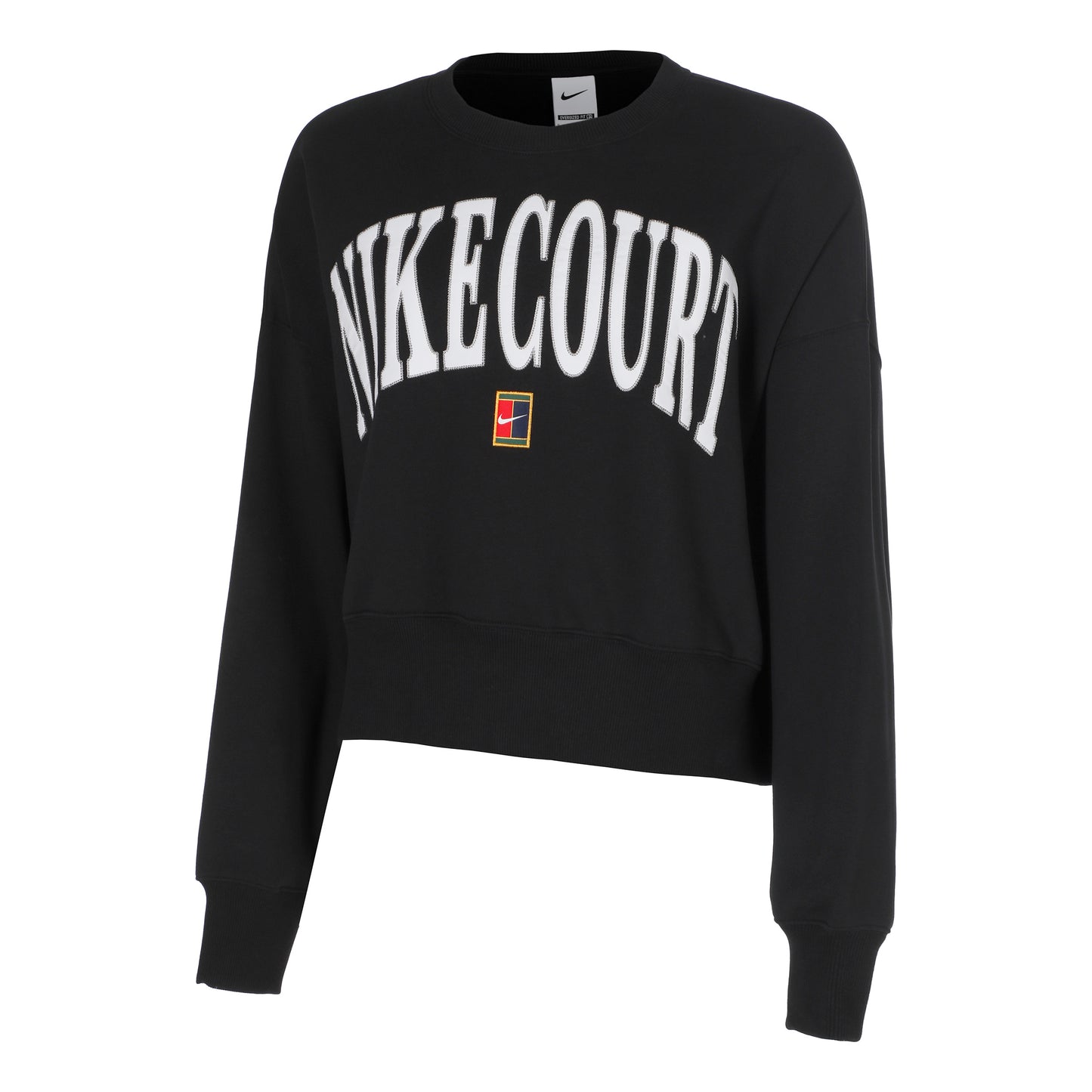 Nike Court Phoenix Fleece Crew Heritage Sweatshirt Dames-Zwart,Zwart