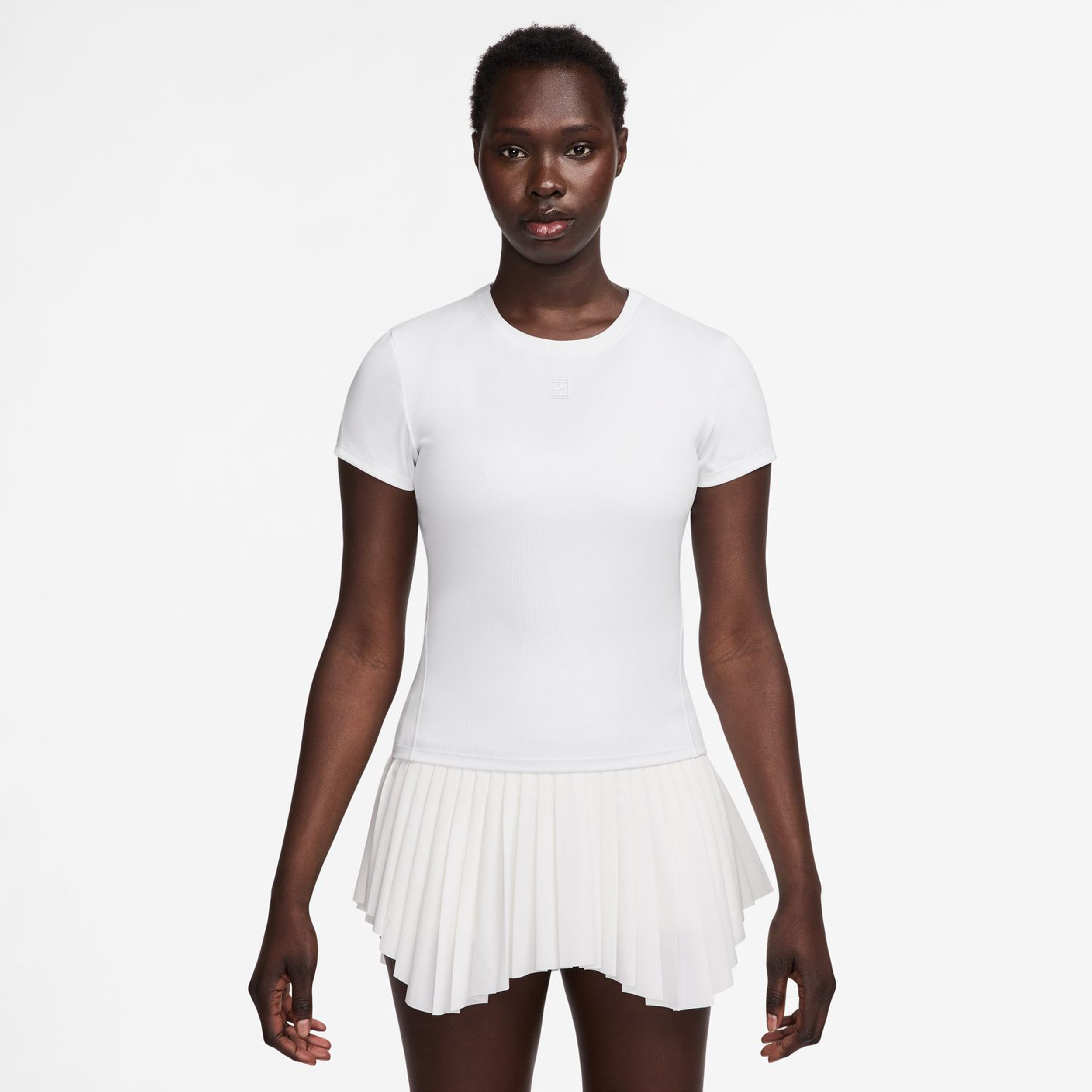 Nike Court Dri-Fit Advantage T-shirt Dames-Wit,Wit