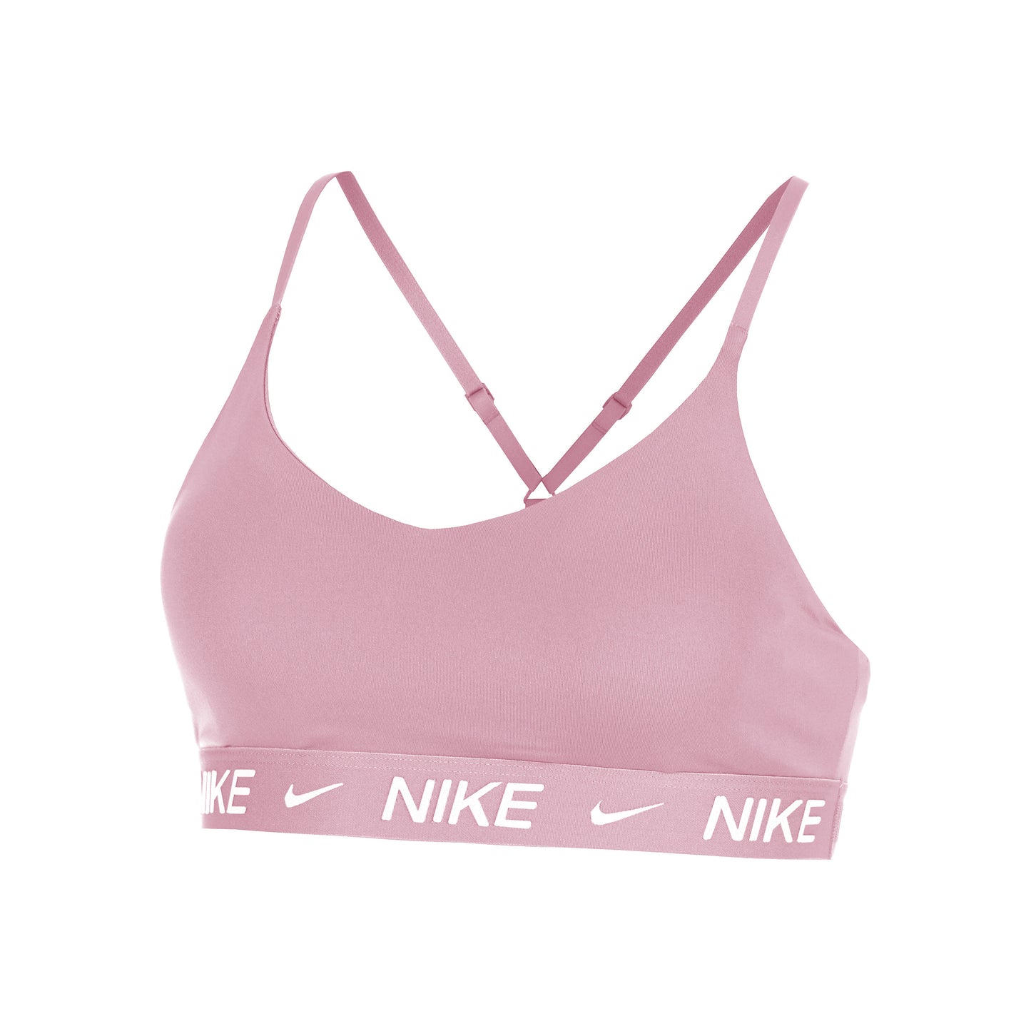 Nike Dri-Fit INDY LGT Support Sport-bh Dames-oud roze
