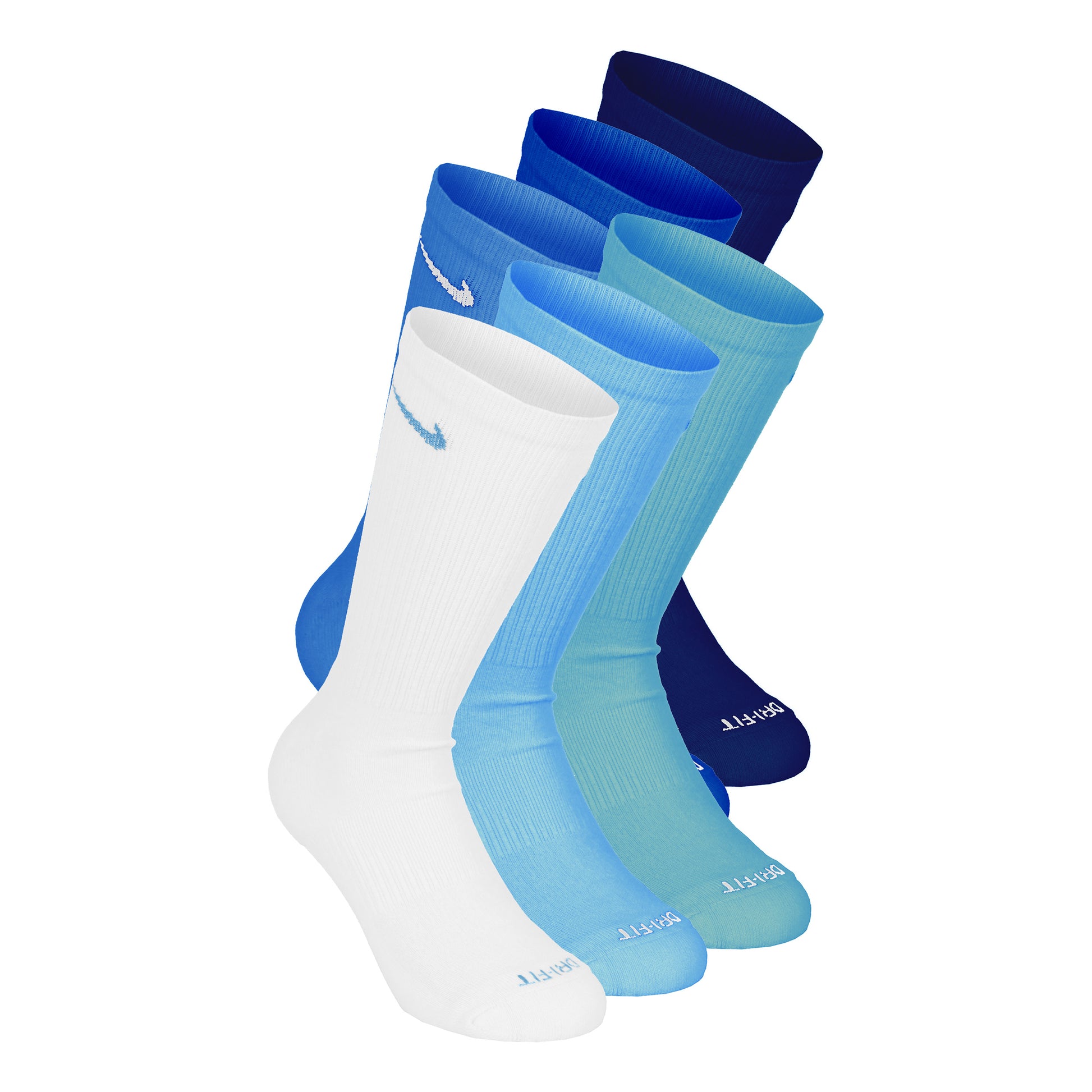Nike Everyday Plus Cushioned Crew Sportsokken Verpakking 6 stuks Heren - turkoois, donkerblauw