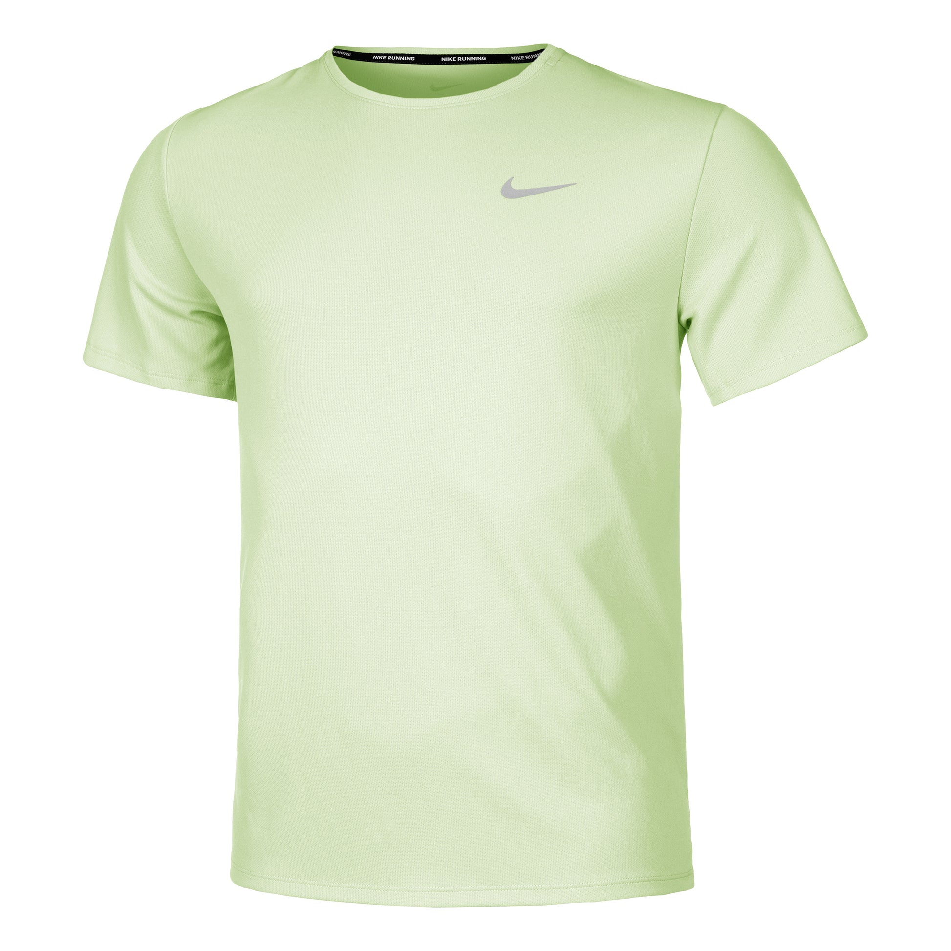 Nike Miler Hardloopshirt Heren - limoen